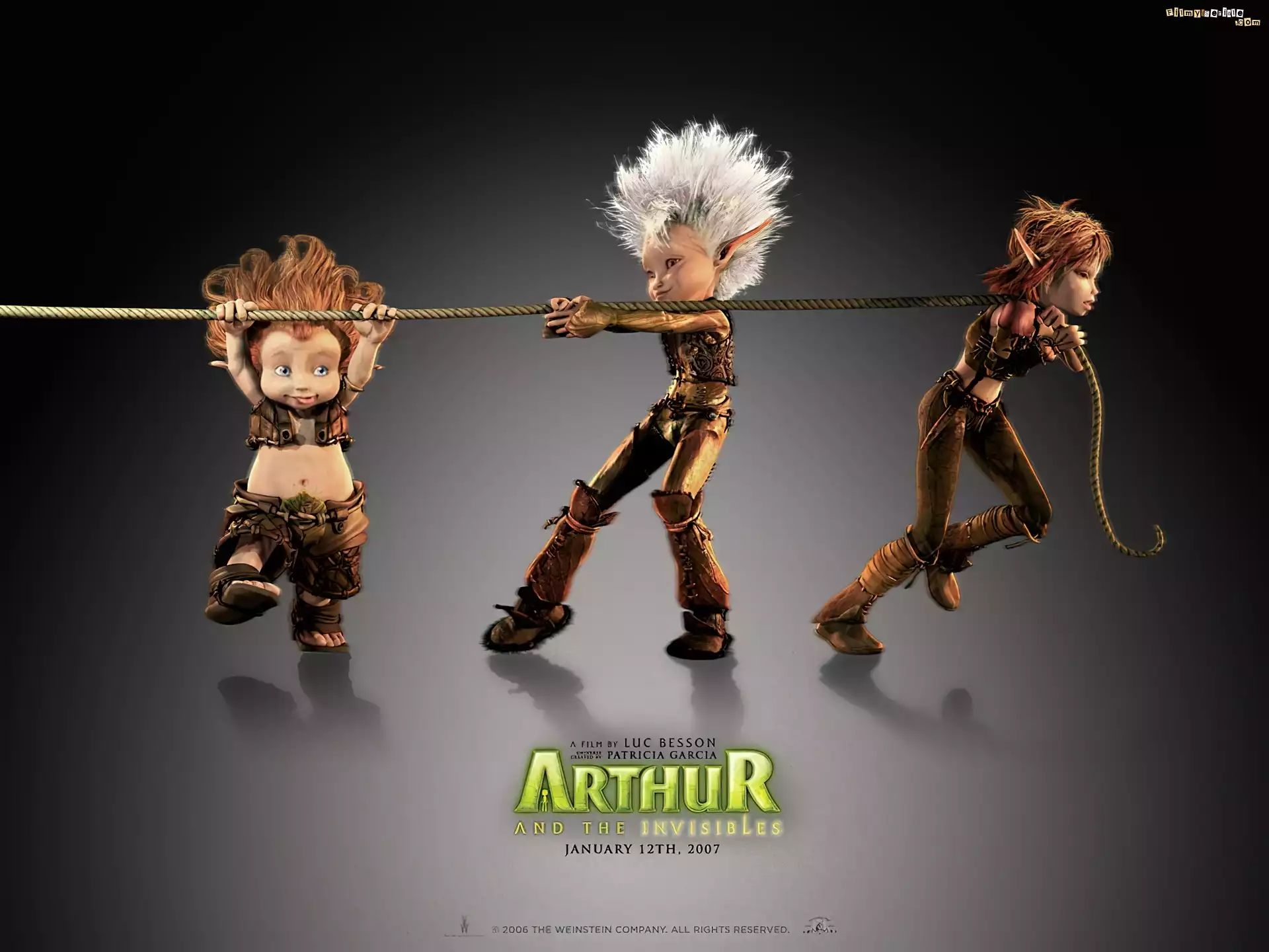 Artur i Minimki, Arthur and the Invisibles, elfy, lina