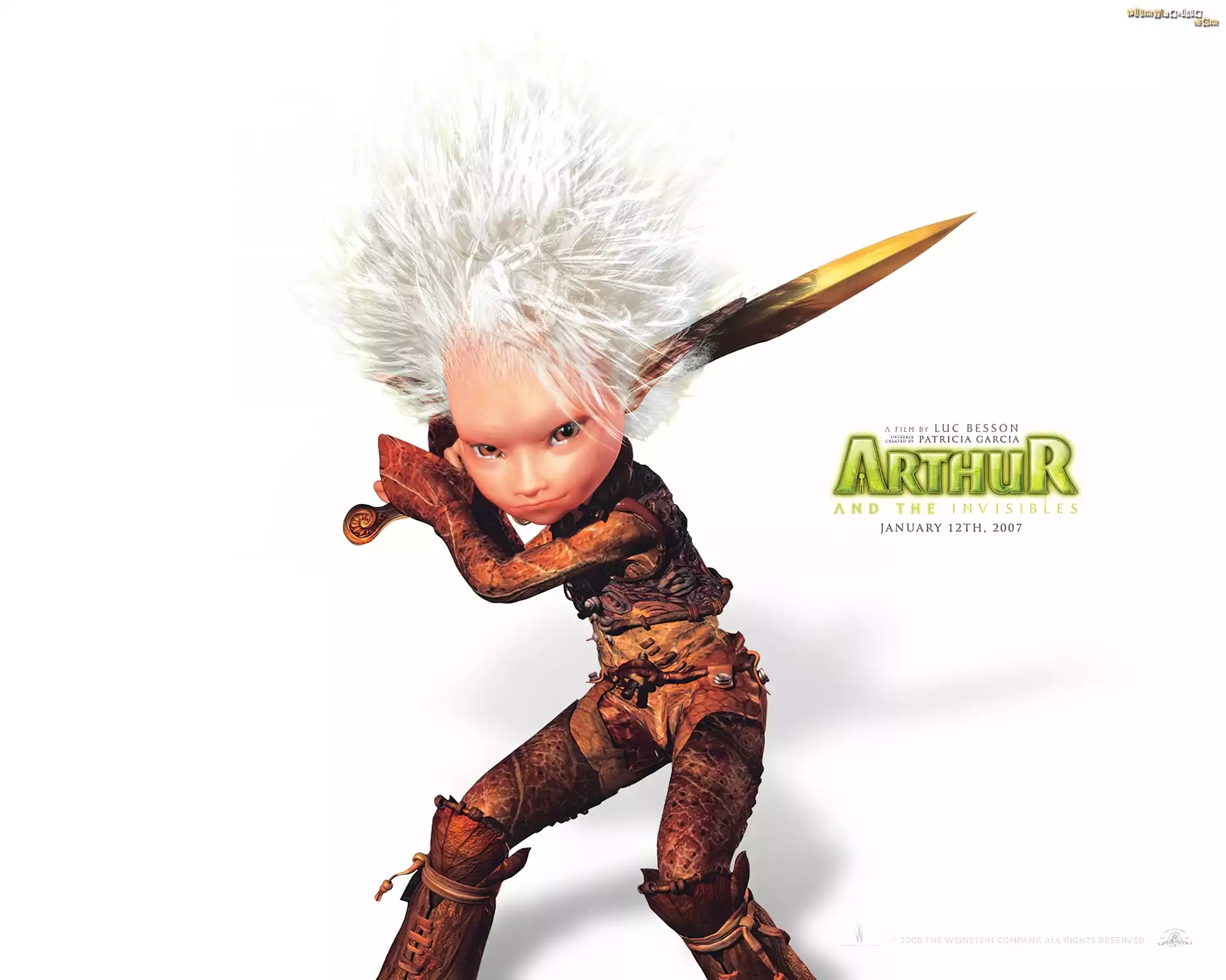 Artur i Minimki, Arthur and the Invisibles, postać, broń