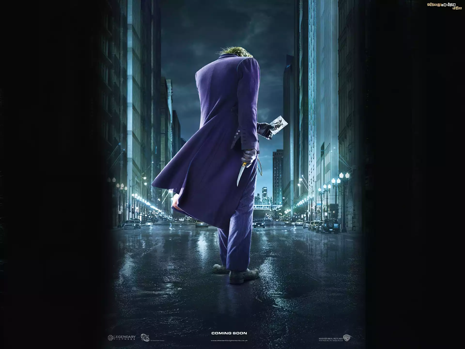 Batman Dark Knight, Joker, karta, nóż