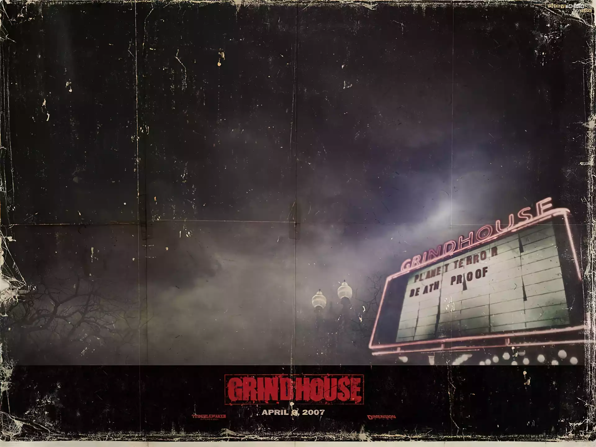 Grindhouse, billboard, latarnia