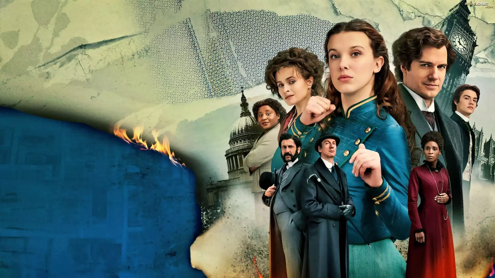 Film, Enola Holmes 2, Kobiety, Aktorka, Millie Bobby Brown, Helena Bonham Carter, Aktor, Henry Cavill