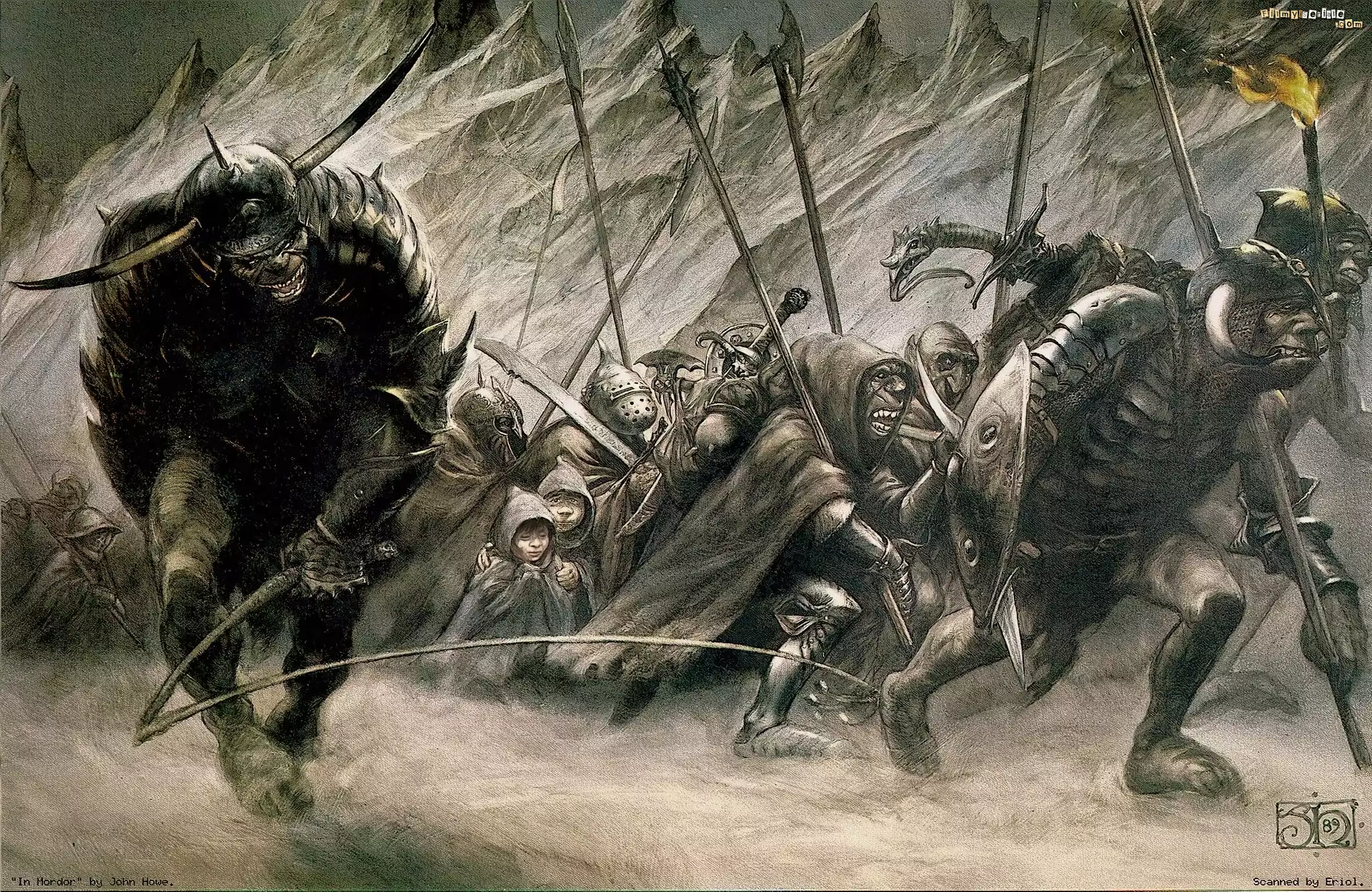 The Lord of The Rings, potwory, zbroja, dzieci, broń