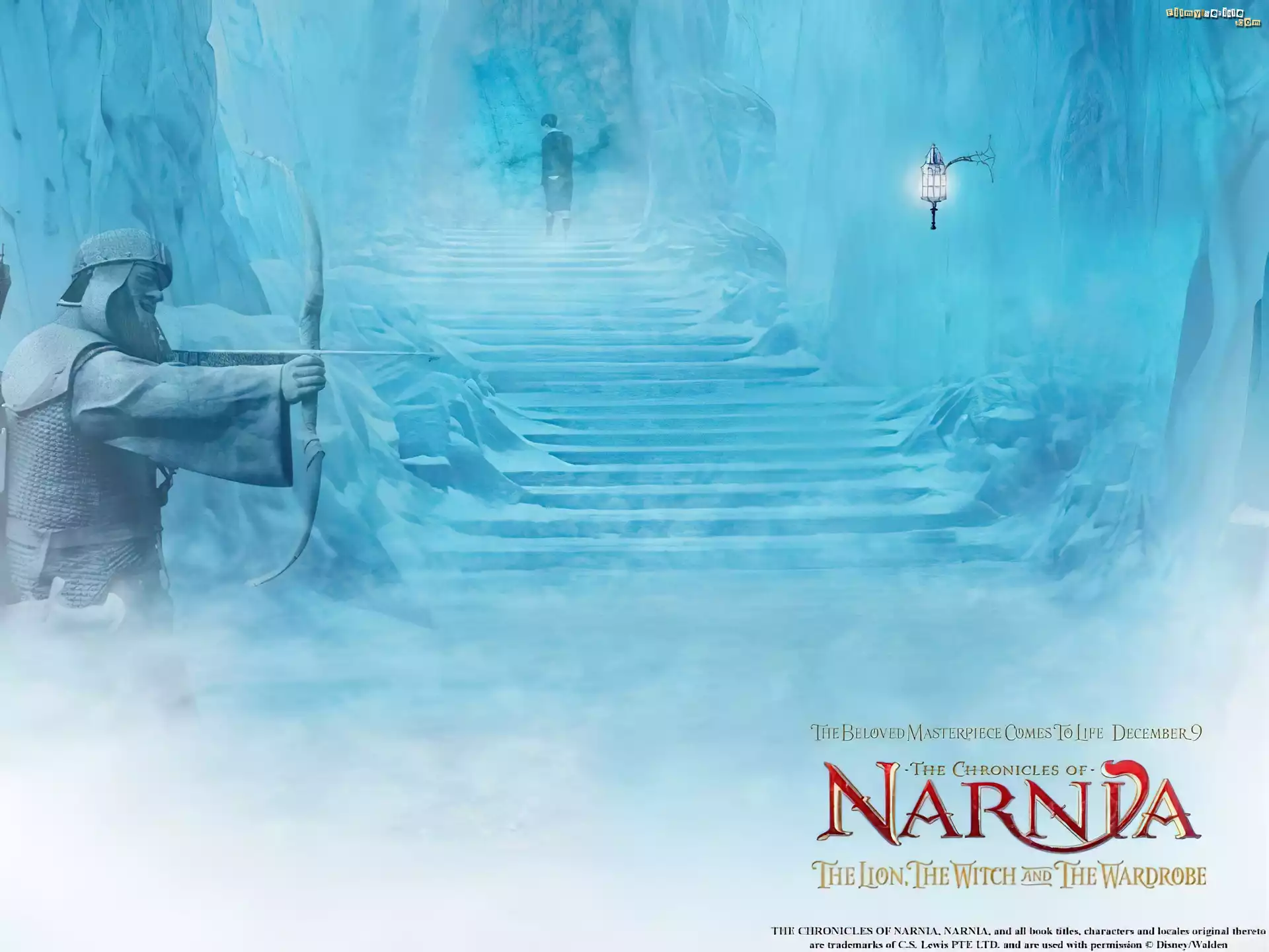 The Chronicles Of Narnia, schody, dziecko, rycerz, łuk