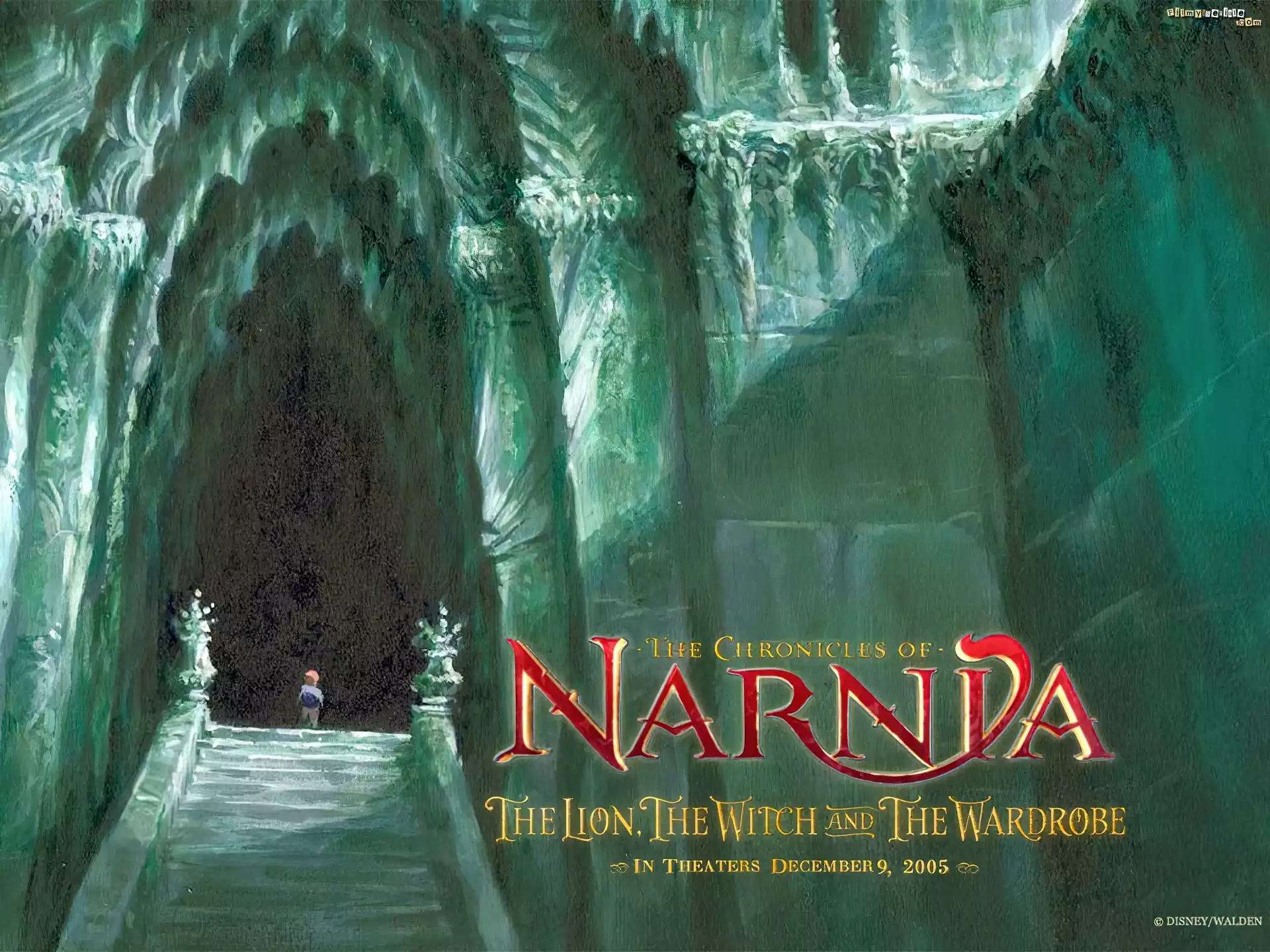 The Chronicles Of Narnia, zamek, dziecko, schody, napis