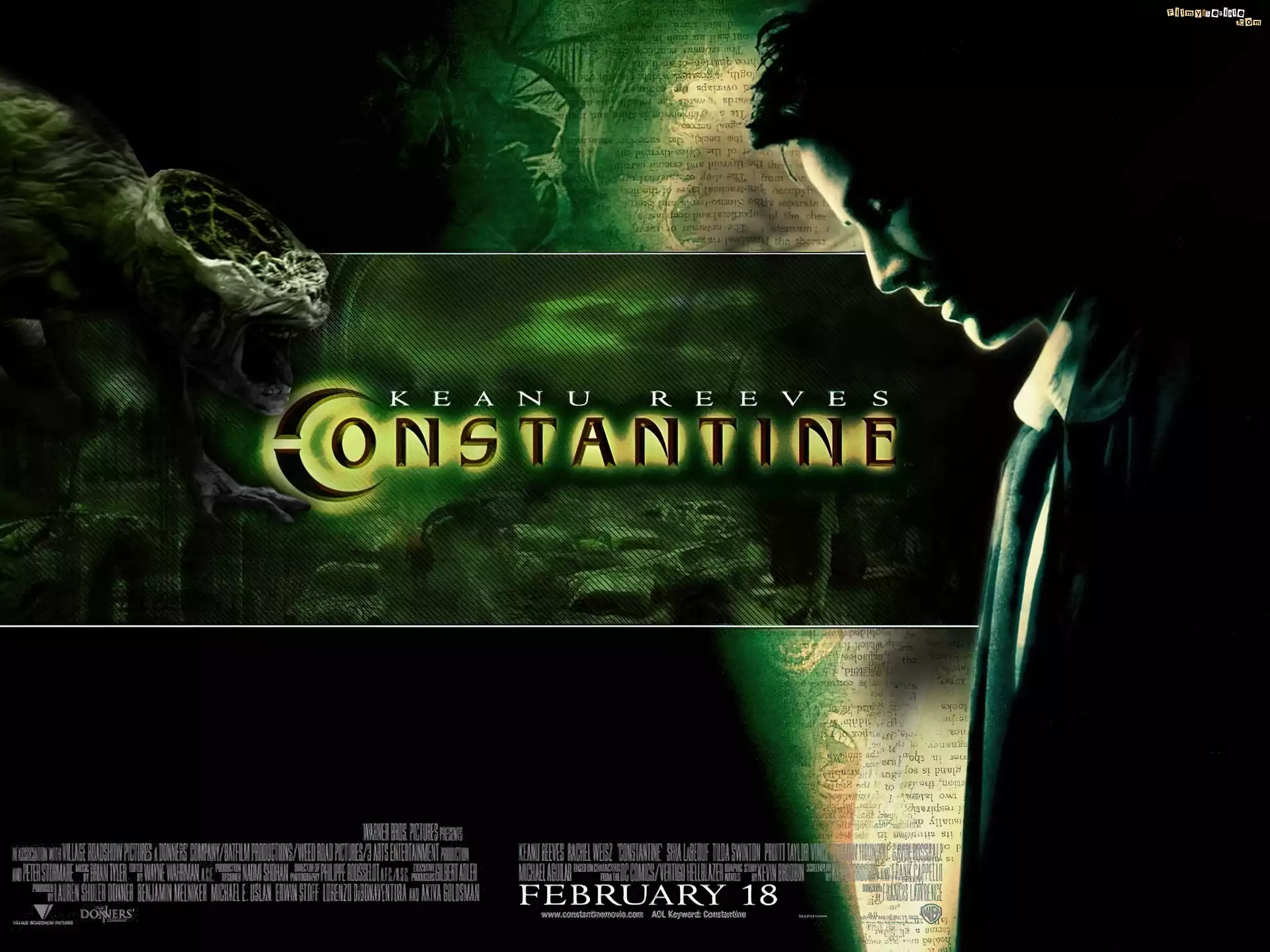 Constantine, Keanu Reeves, tytuł, potwór
