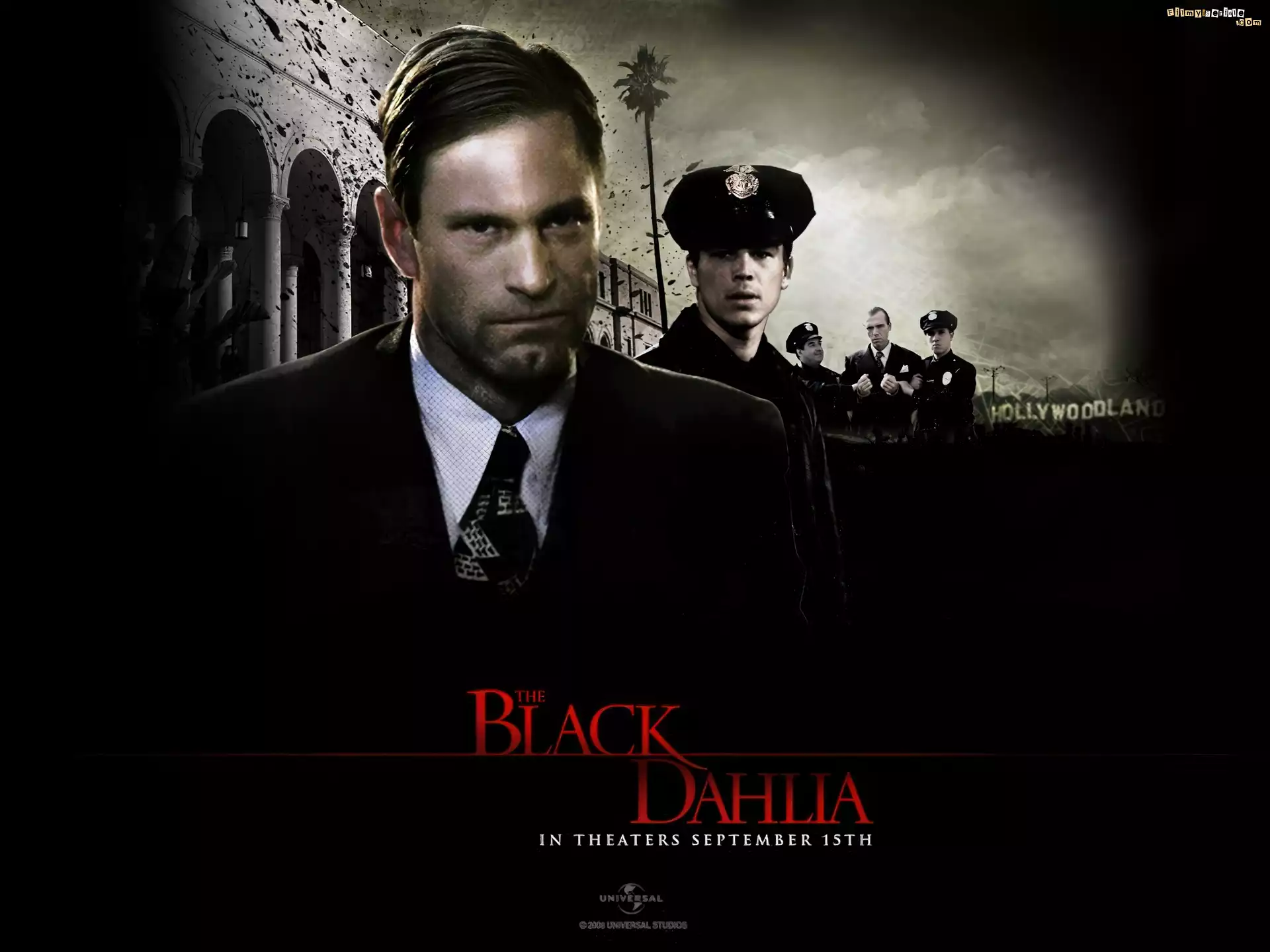 Black Dahlia, Aaron Eckhart, Josh Hartnett, policjanci