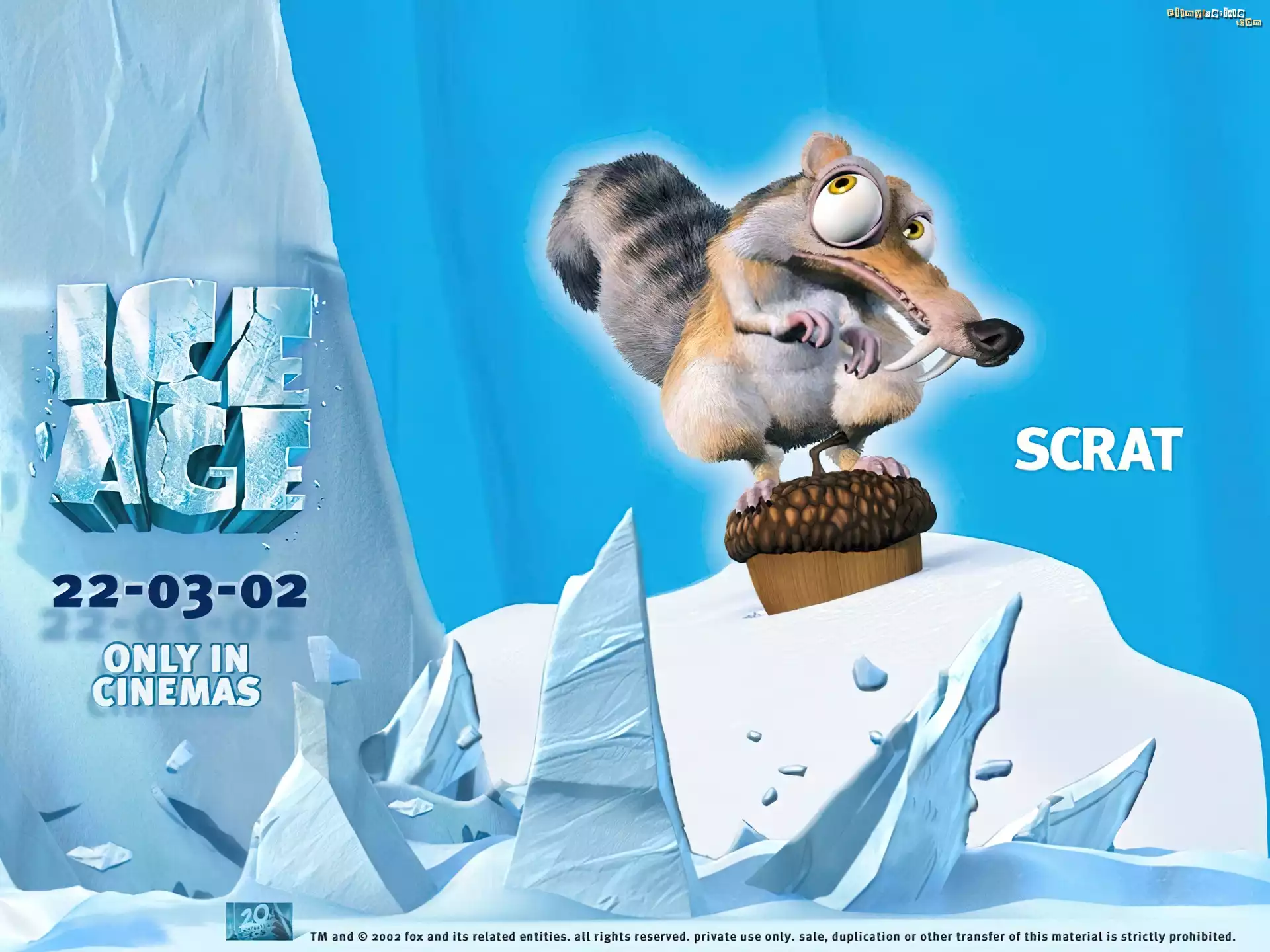 Wiewiórka, Scrat, Epoka lodowcowa, Ice Age