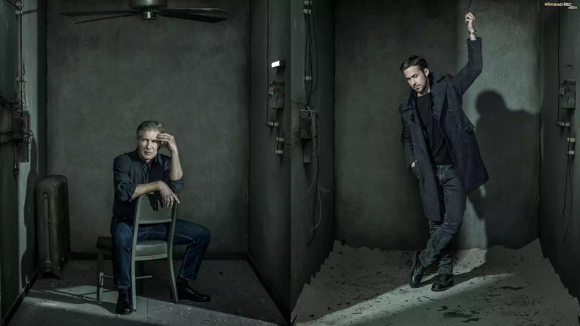 Film, Blade Runner 2049, Postać, Rick Deckard, Aktor, Harrison Ford, Postać, Policjant K, Aktor, Ryan Gosling