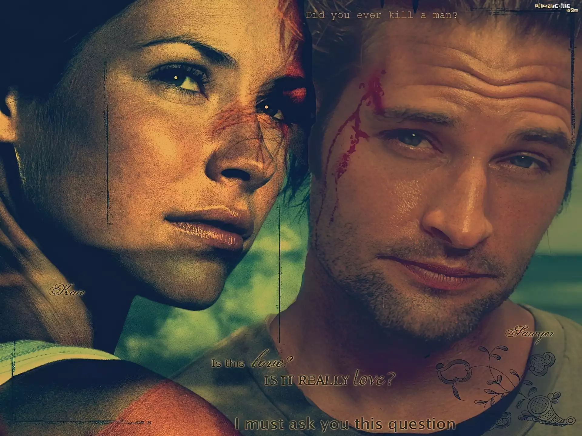 Serial, Lost, Zagubieni, Josh Holloway, Evangeline Lilly