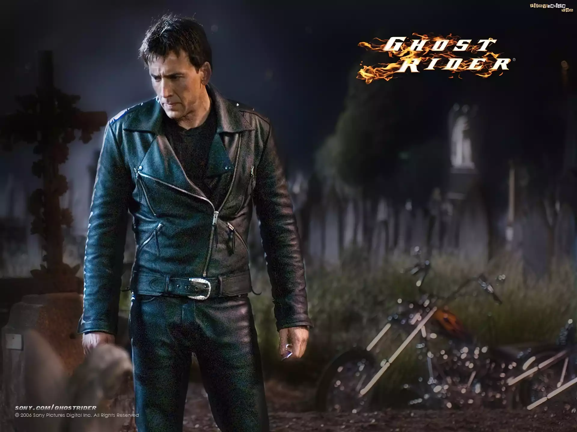 Ghost Rider, Nicolas Cage, Cmentarz