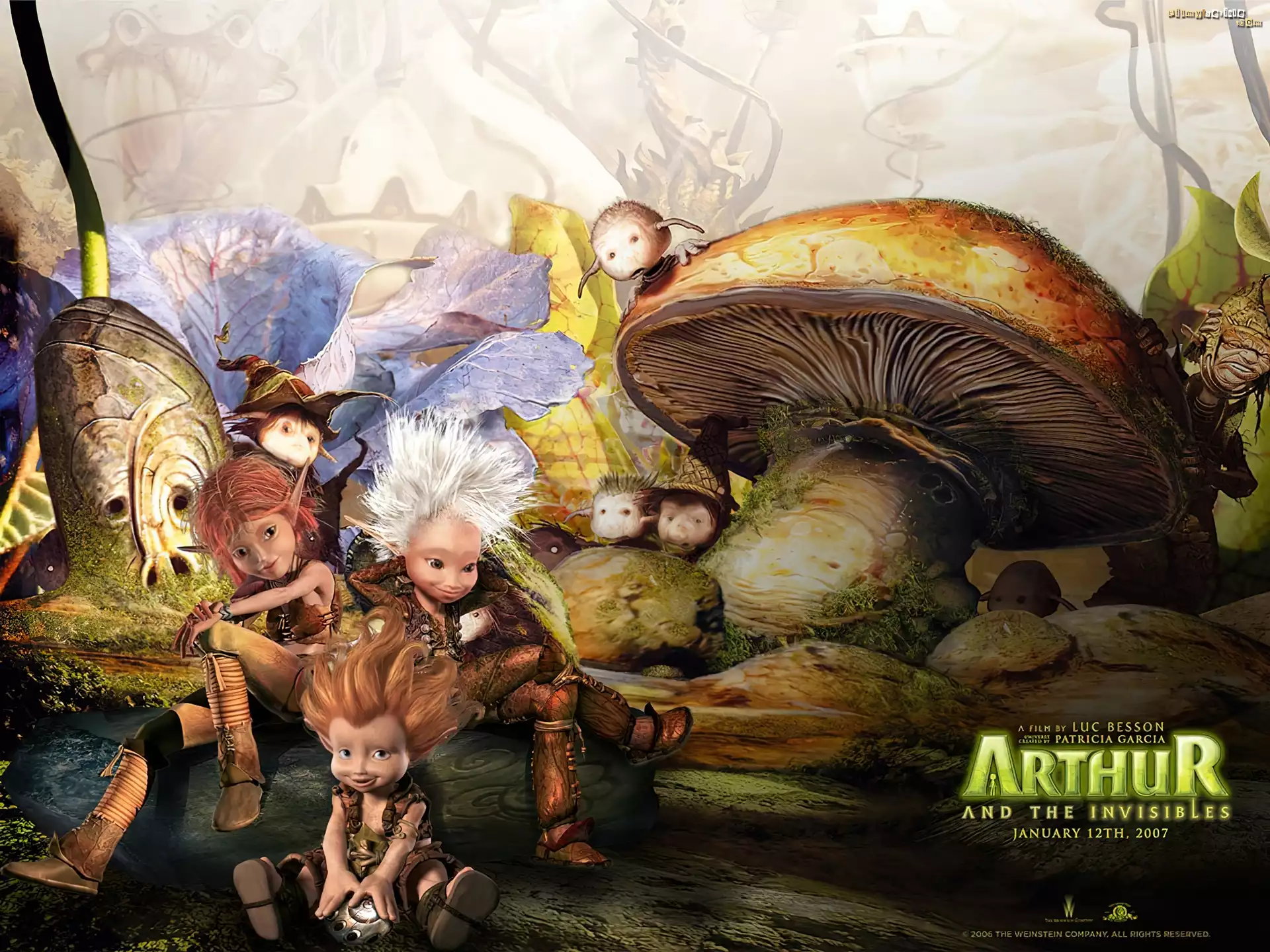 grzyb, duszki, leśne, Artur i Minimki, Arthur and the Invisibles
