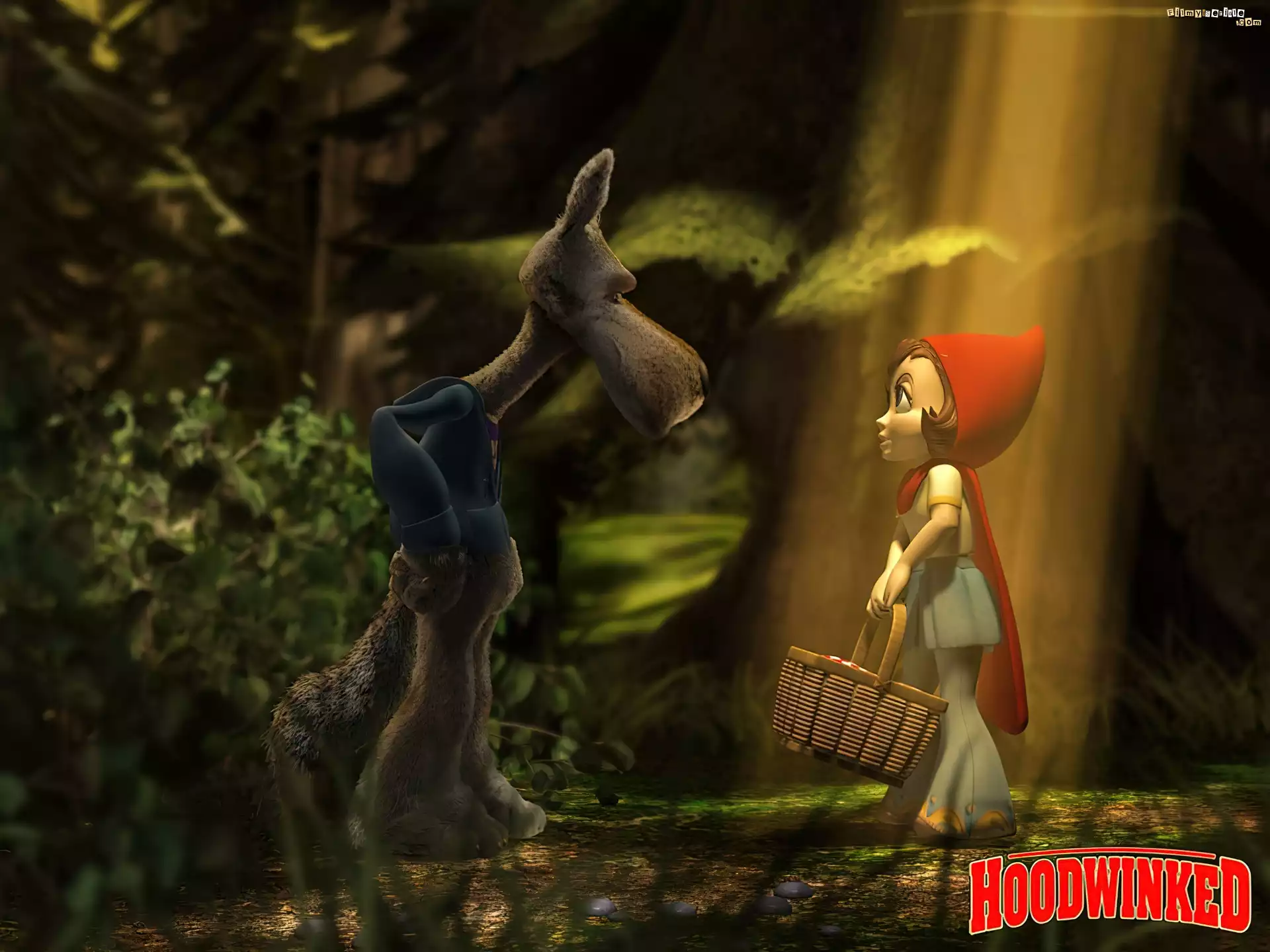 Czerwony Kapturek prawdziwa historia, Hoodwinked, Wilk
