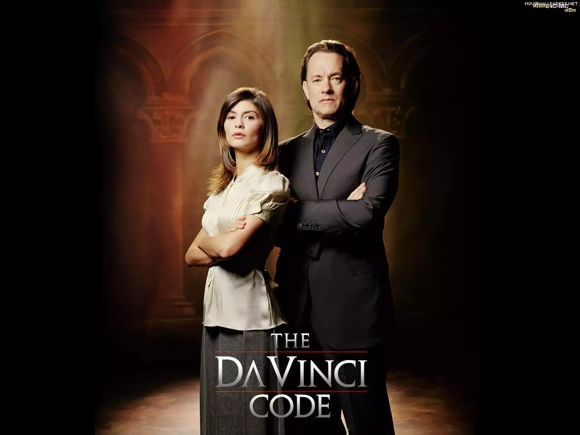 Film, Kod da Vinci, The Da Vinci Code, Aktorka, Audrey Tautou, Aktor, Tom Hanks