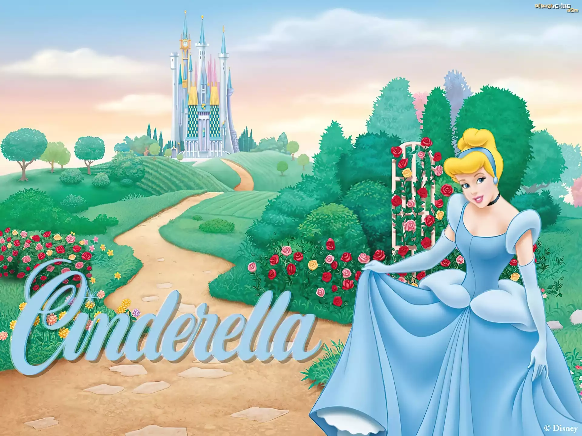 Film animowany, Kopciuszek, Cinderella, zamek