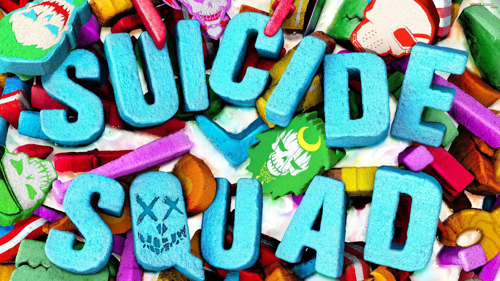 Film, Legion Samobójców, Suicide Squad, Kolorowe, Logo