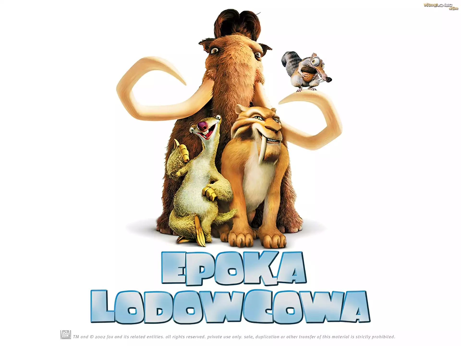 Epoka lodowcowa, Ice Age, postacie