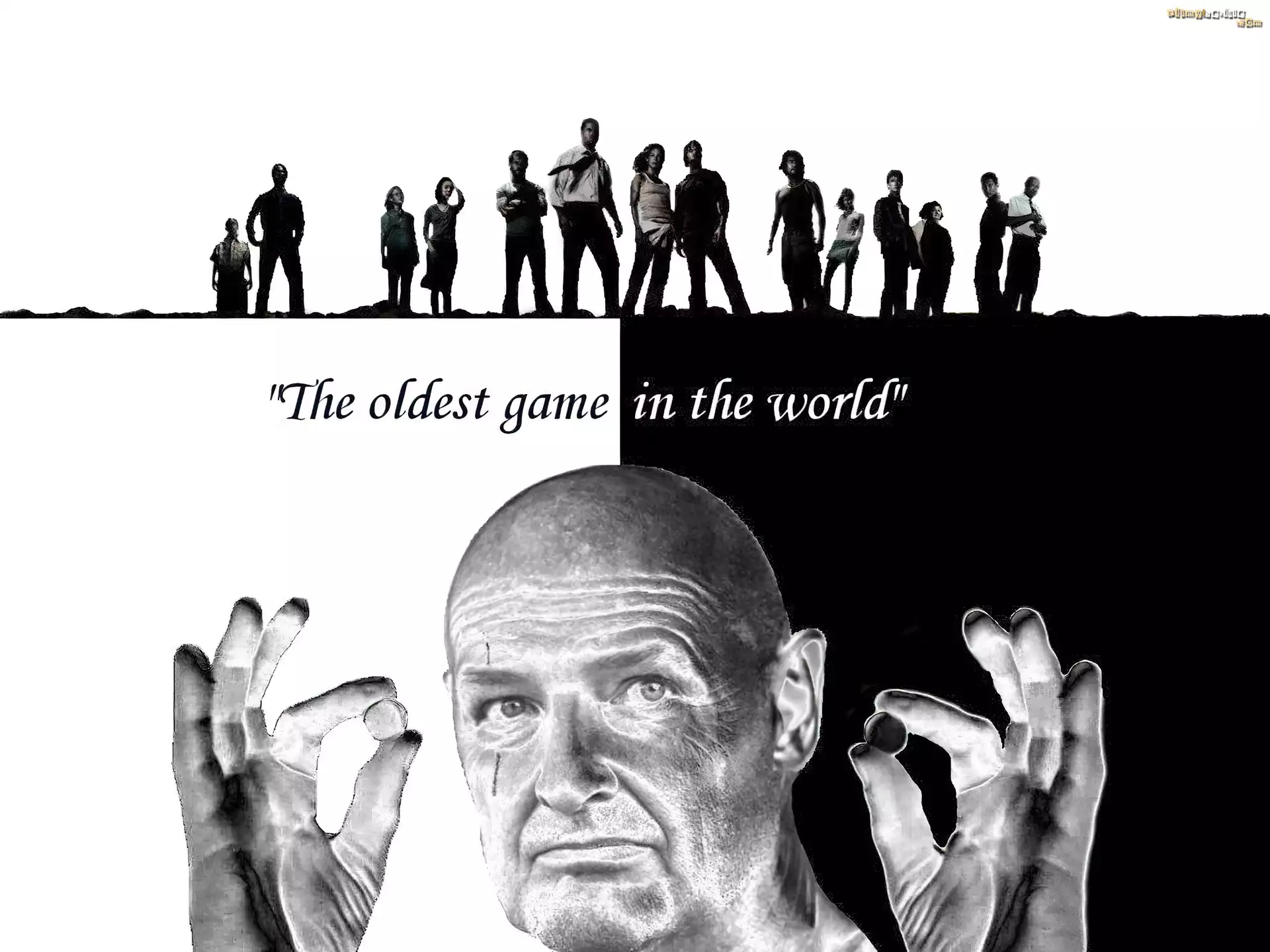 Serial, Lost, Zagubieni, Terry O Quinn, Czarno-białe
