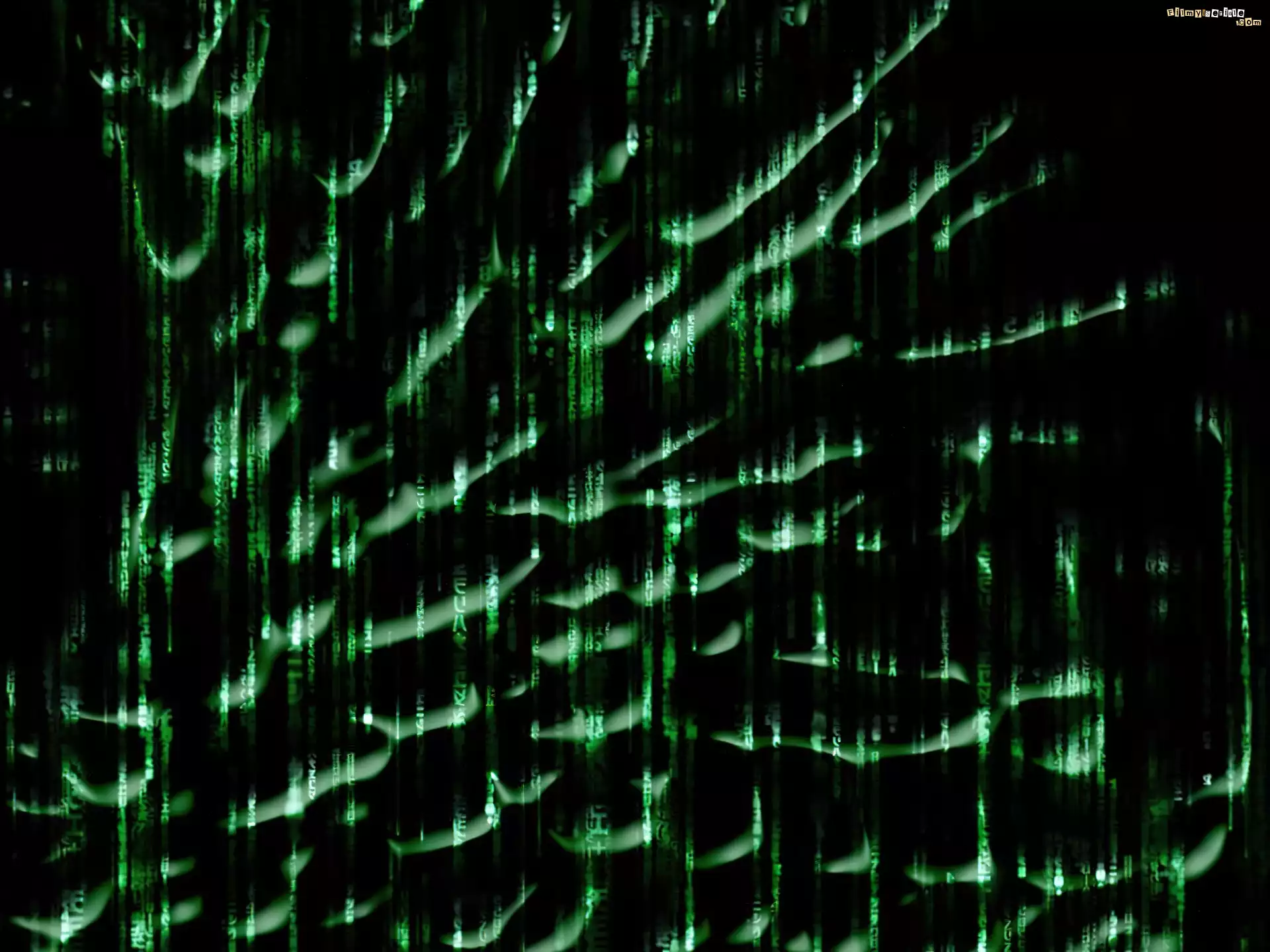 Matrix, czarne, zielone, tło