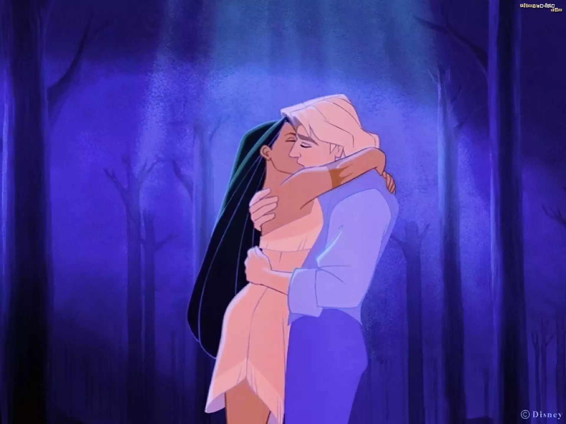 Pocahontas, mężczyzna, las
