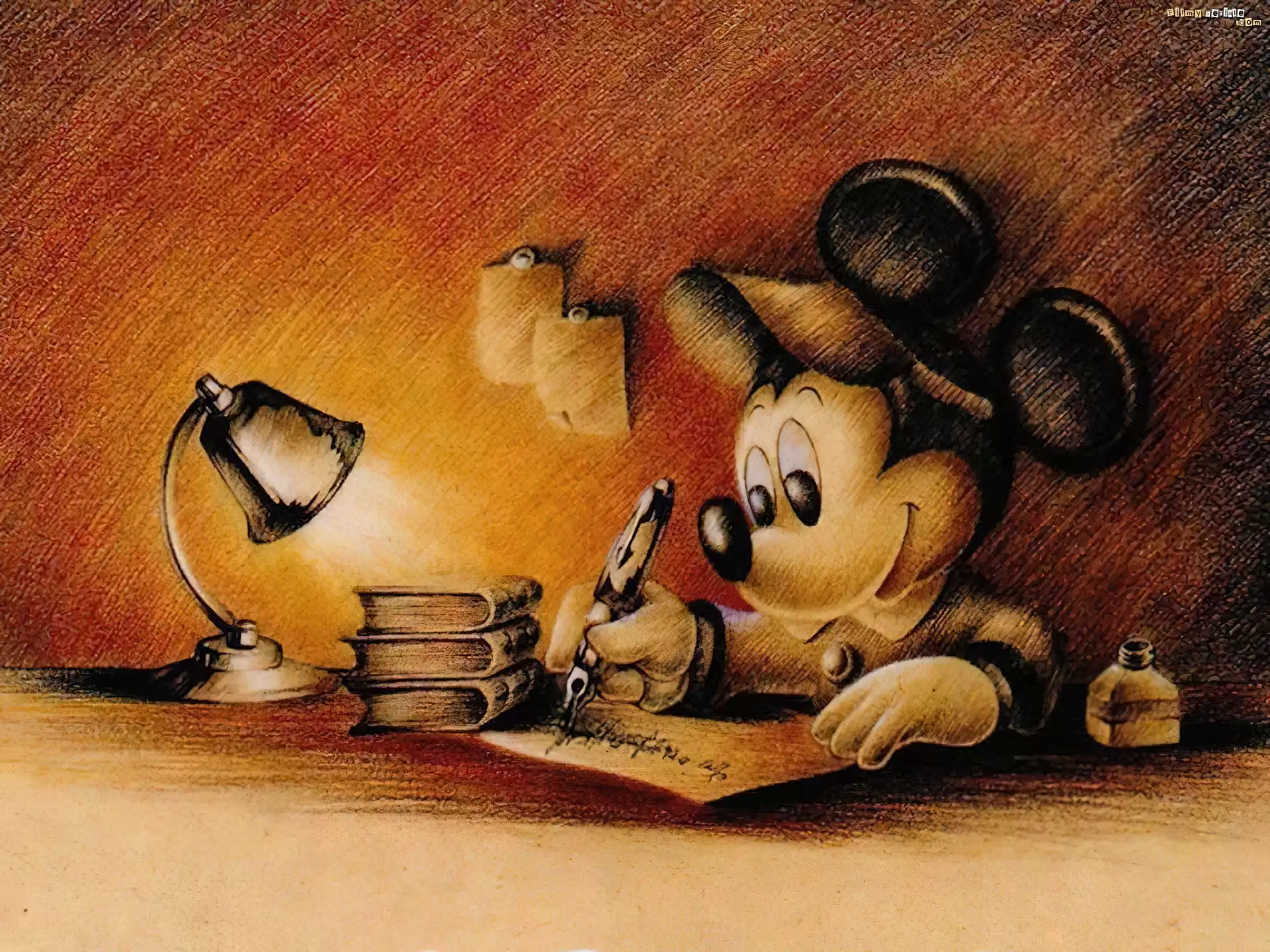 Myszka Miki, szkic, List