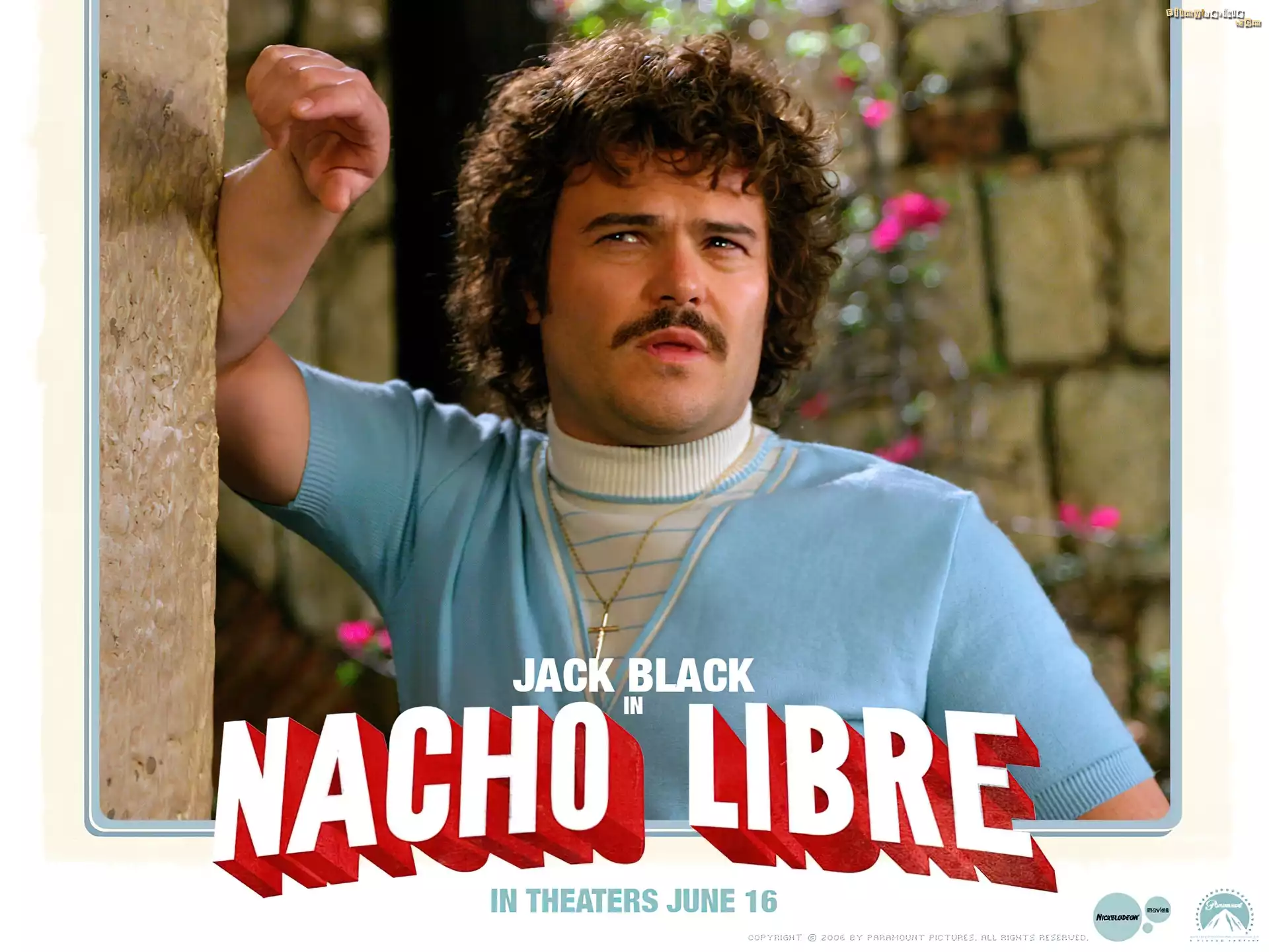 Nacho Libre, Jack Black, mur, łańcuszek