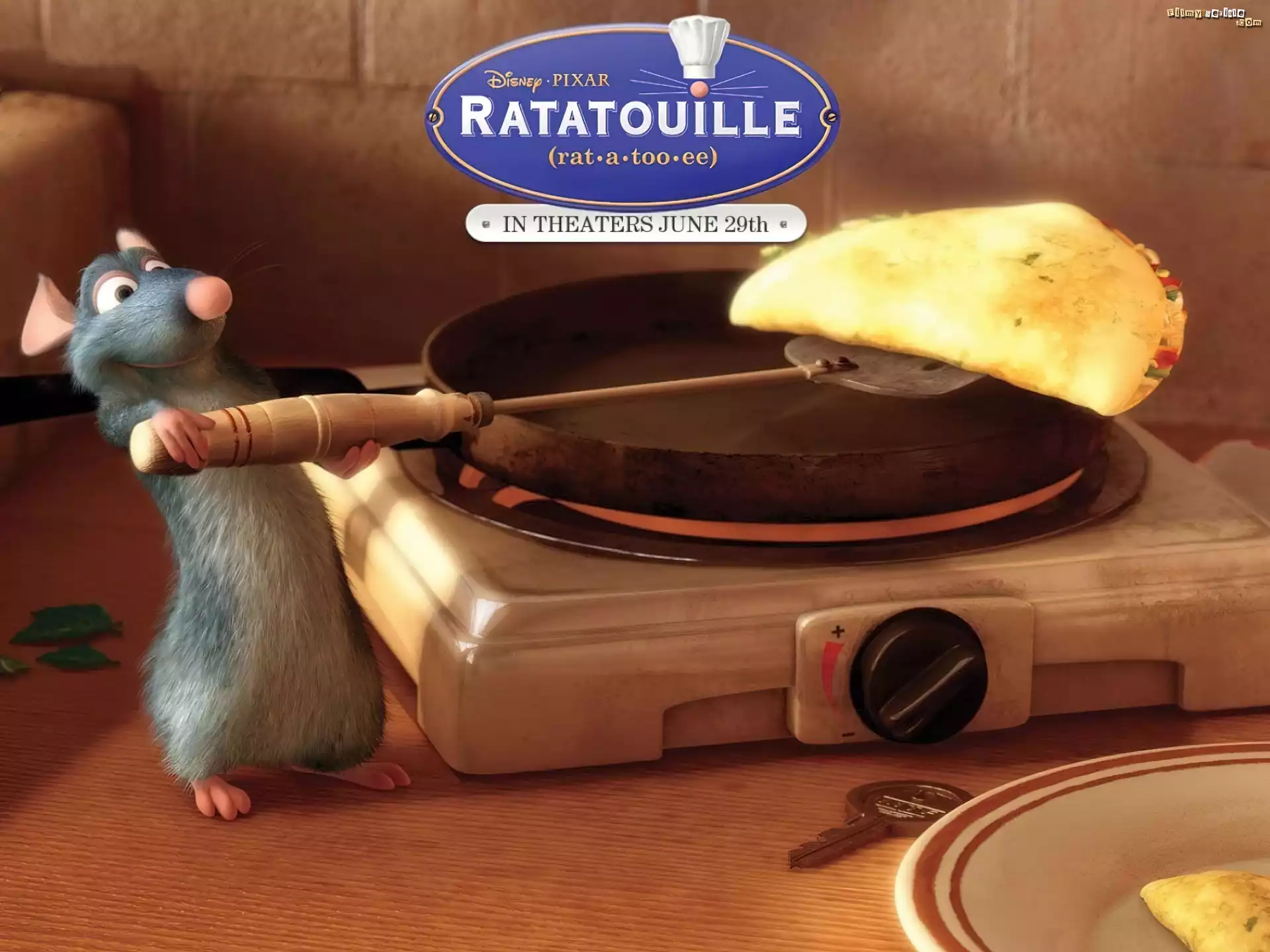 Film animowany, Ratatuj, Ratatouille, Szczur, Remy, Patelnia