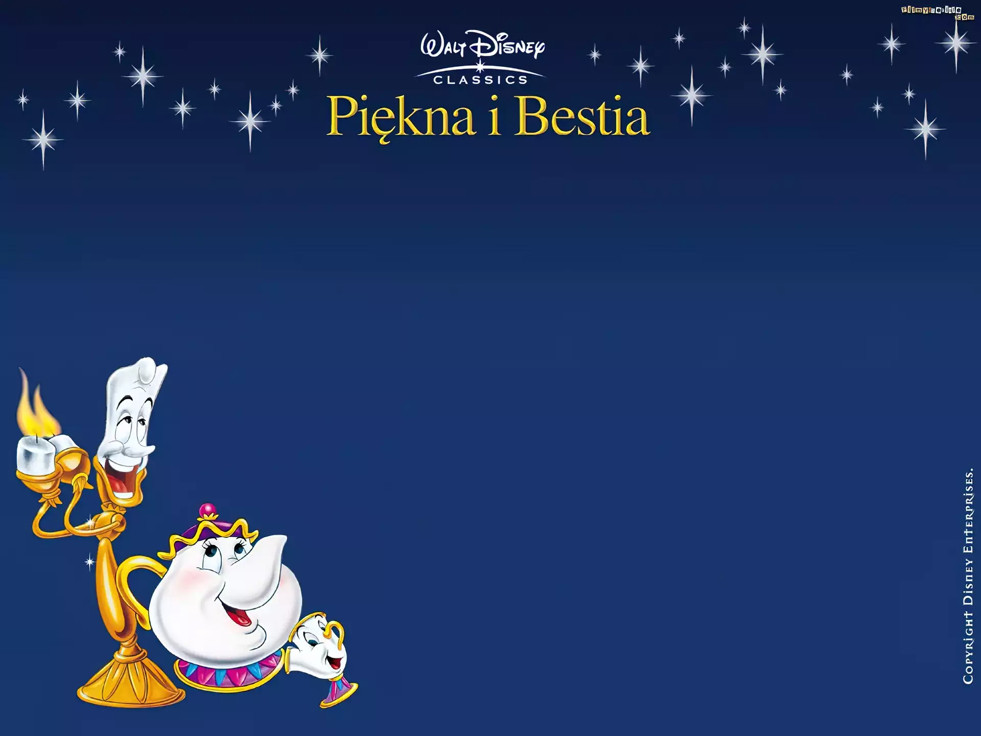 Piękna i Bestia, Beauty and the Beast, świecznik, czajnik