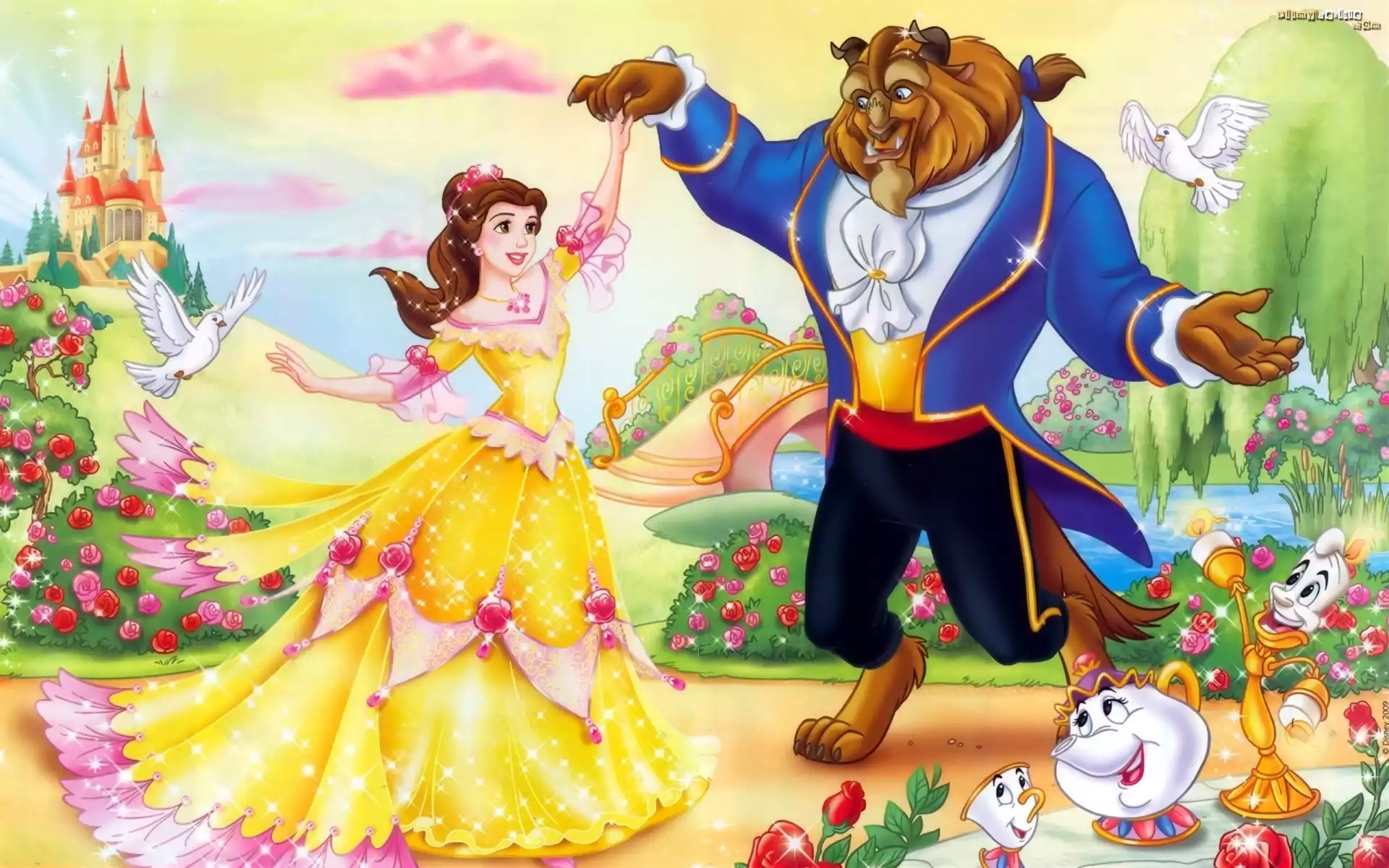 Piękna i bestia, Beauty and the Beast, bajka, żółta sukienka