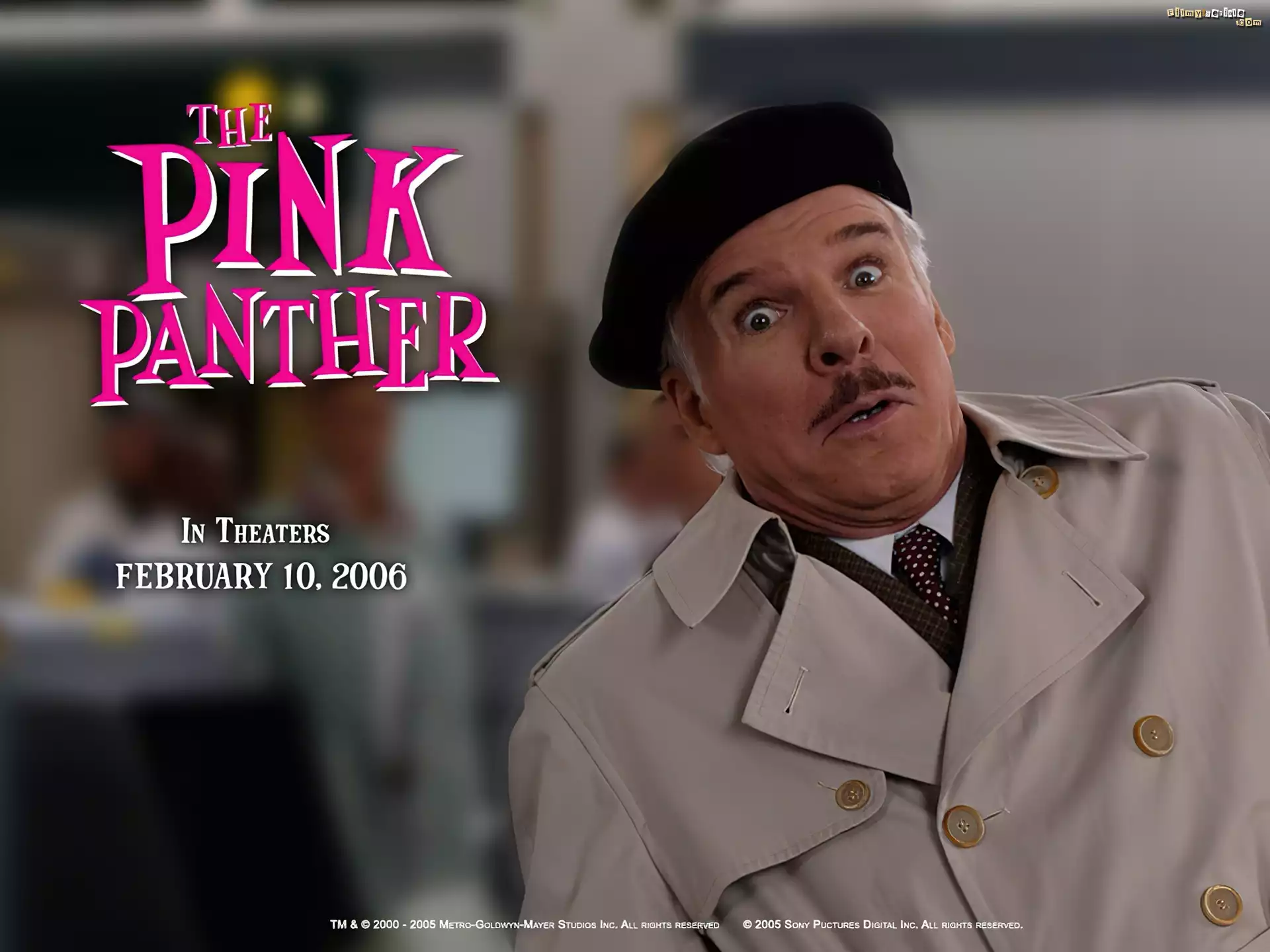 The Pink Panther, Steve Martin, płaszcz, beret, aktor