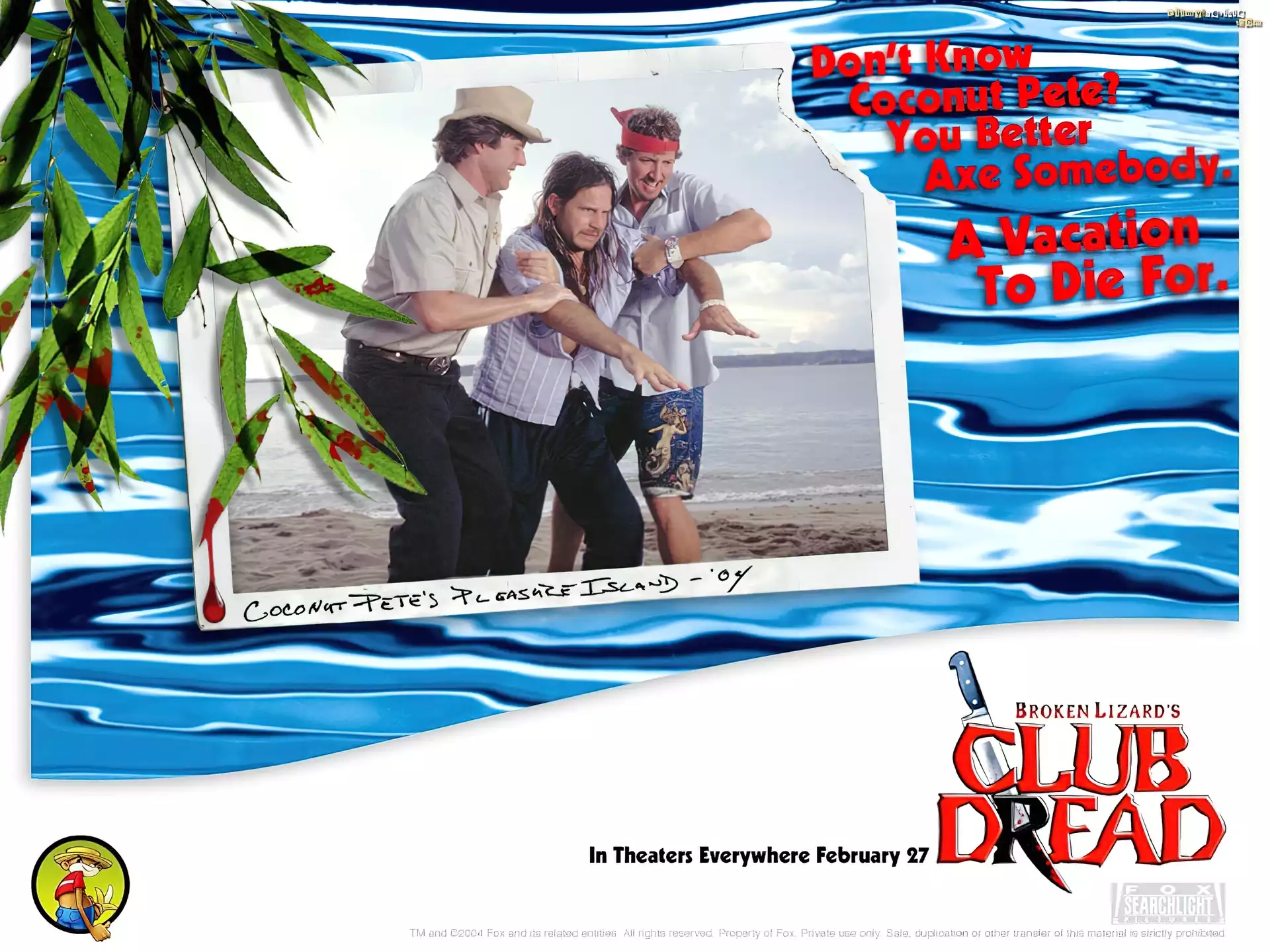 plaża, aktorzy, Club Dread