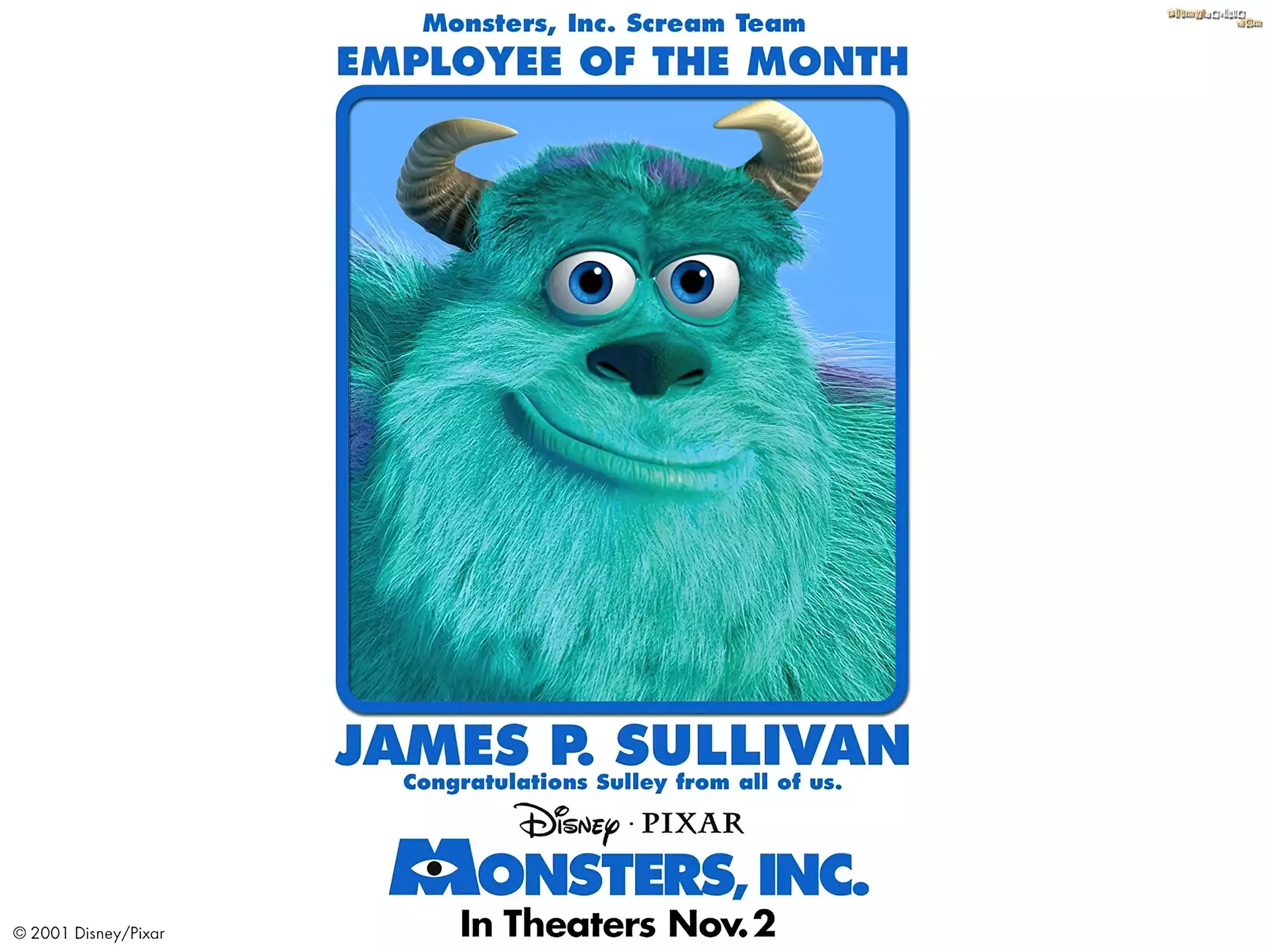 Potwory i spółka, Monsters Inc, włochaty, potwór