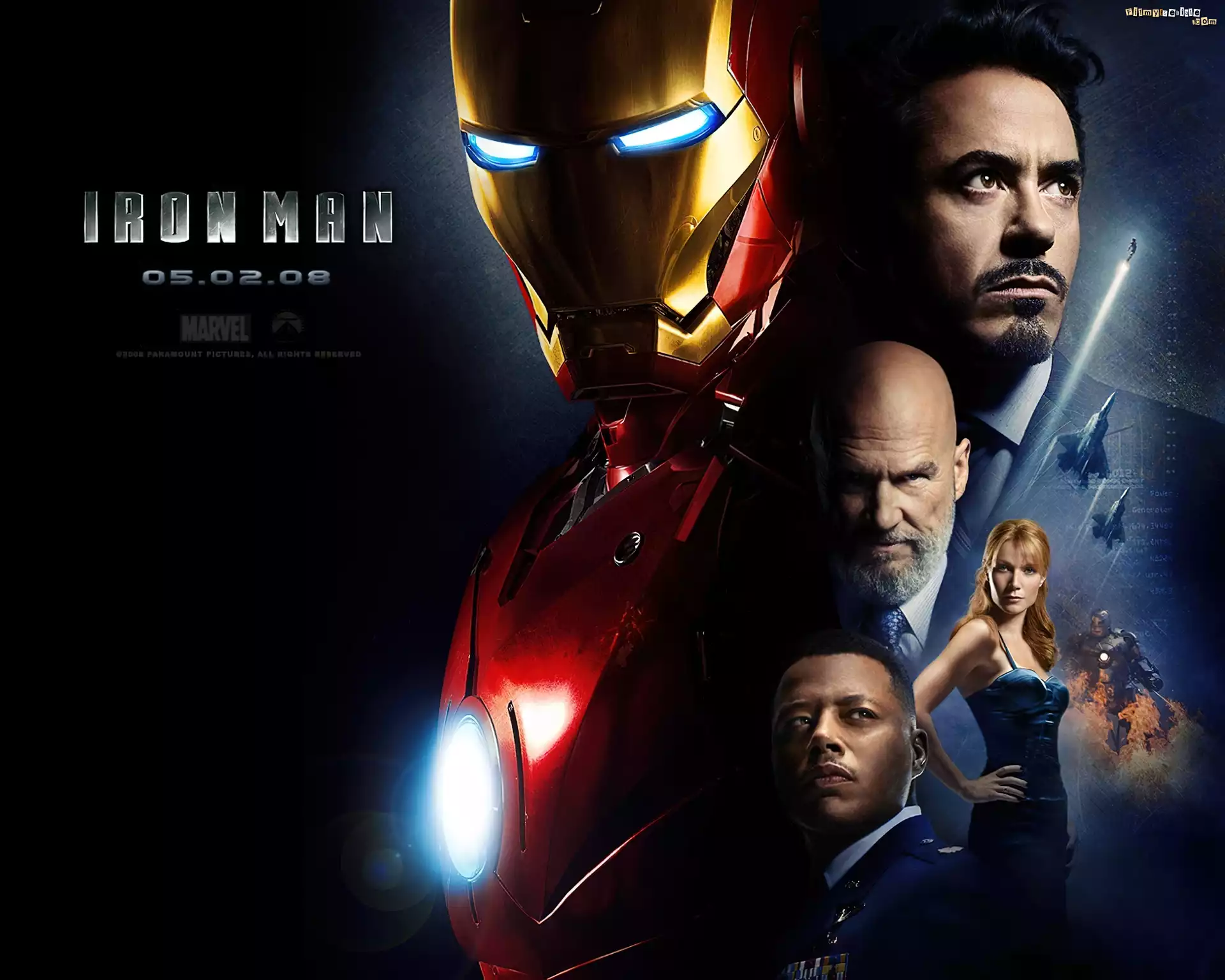 Iron Man, Robert Downey Jr., Terrence Howard, Jeff Bridges, Gwyneth Paltrow