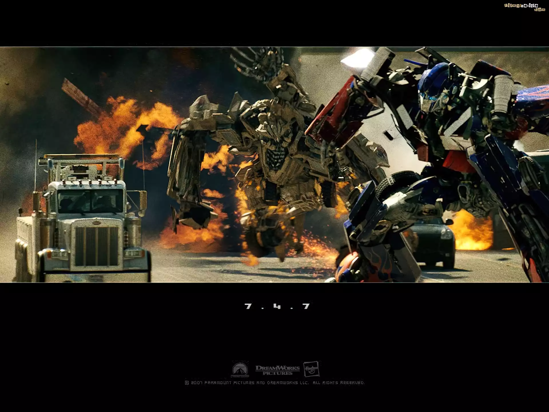 Transformers, roboty, wybuch