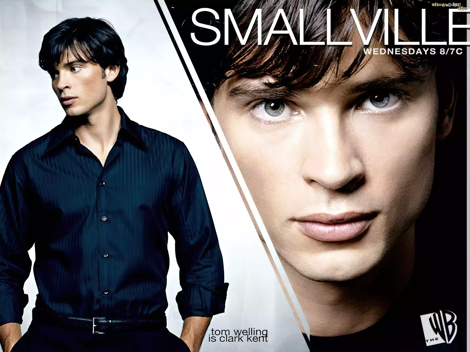 Tajemnice Smallville, Tom Welling, twarz, koszula, elegancki