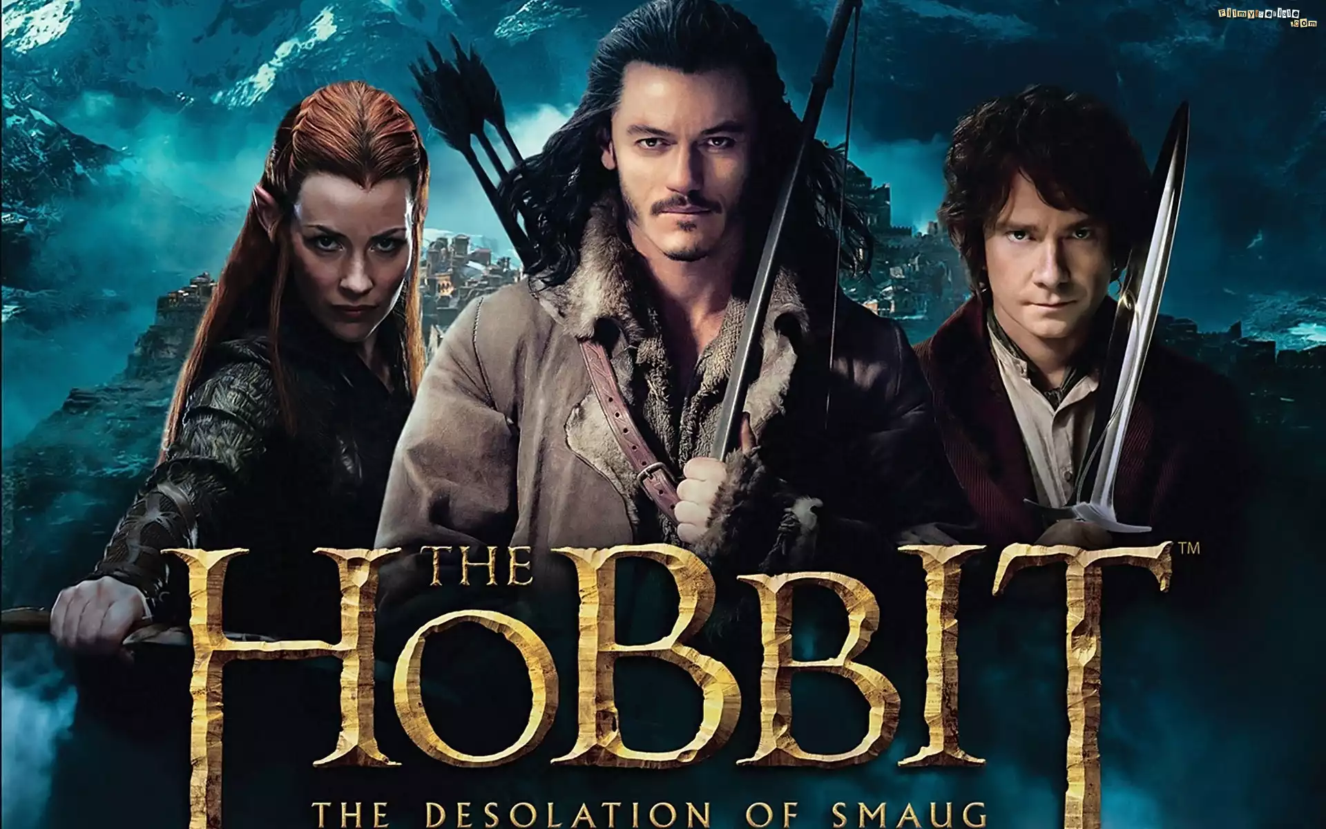 Pustkowie Smauga, Evangeline Lilly, Luke Evans, Martin Freeman