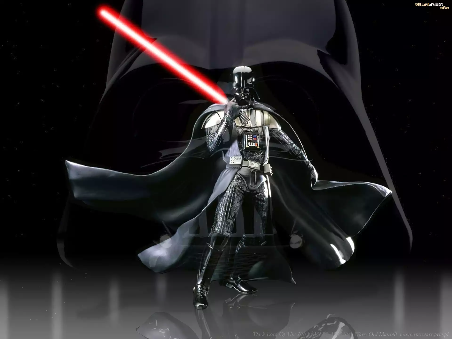Star Wars, laser, peleryna, czarna, postać