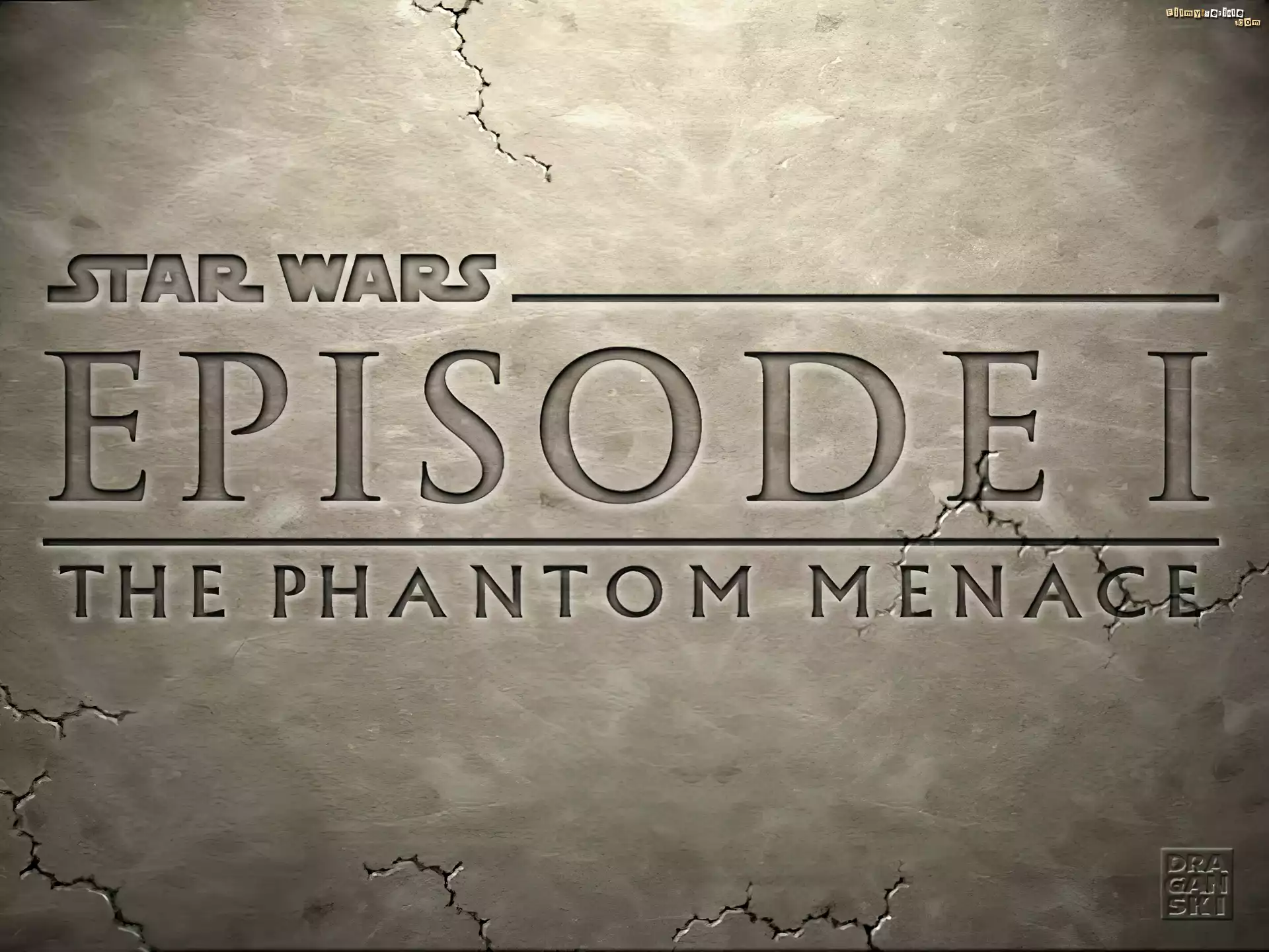 Star Wars, kamień, napis