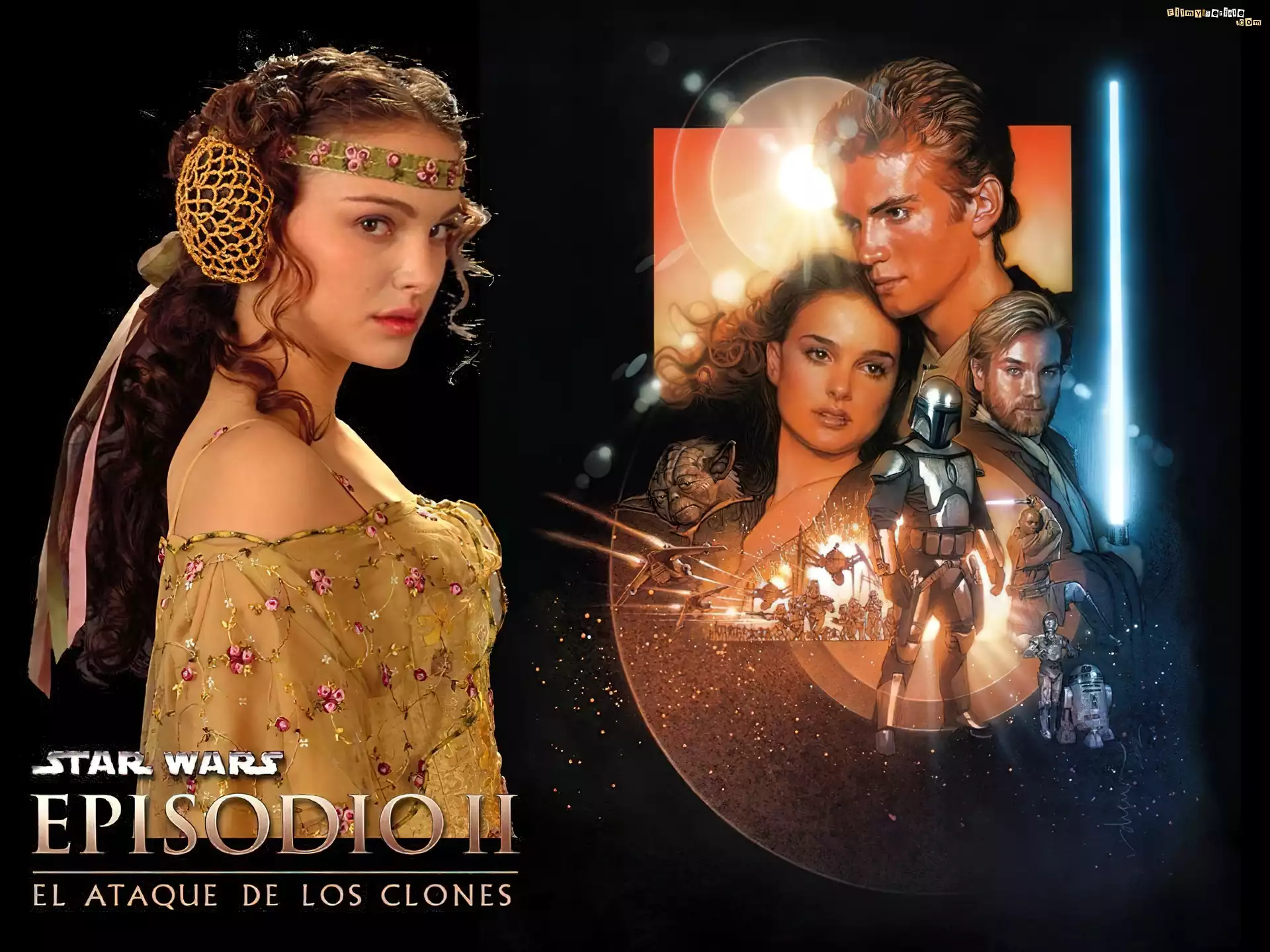 Star Wars, Natalie Portman, kwiatki, postacie