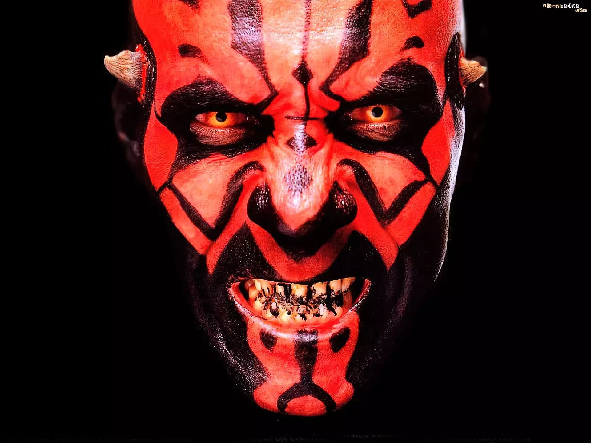 Star Wars, zęby, Darth Maul, głowa