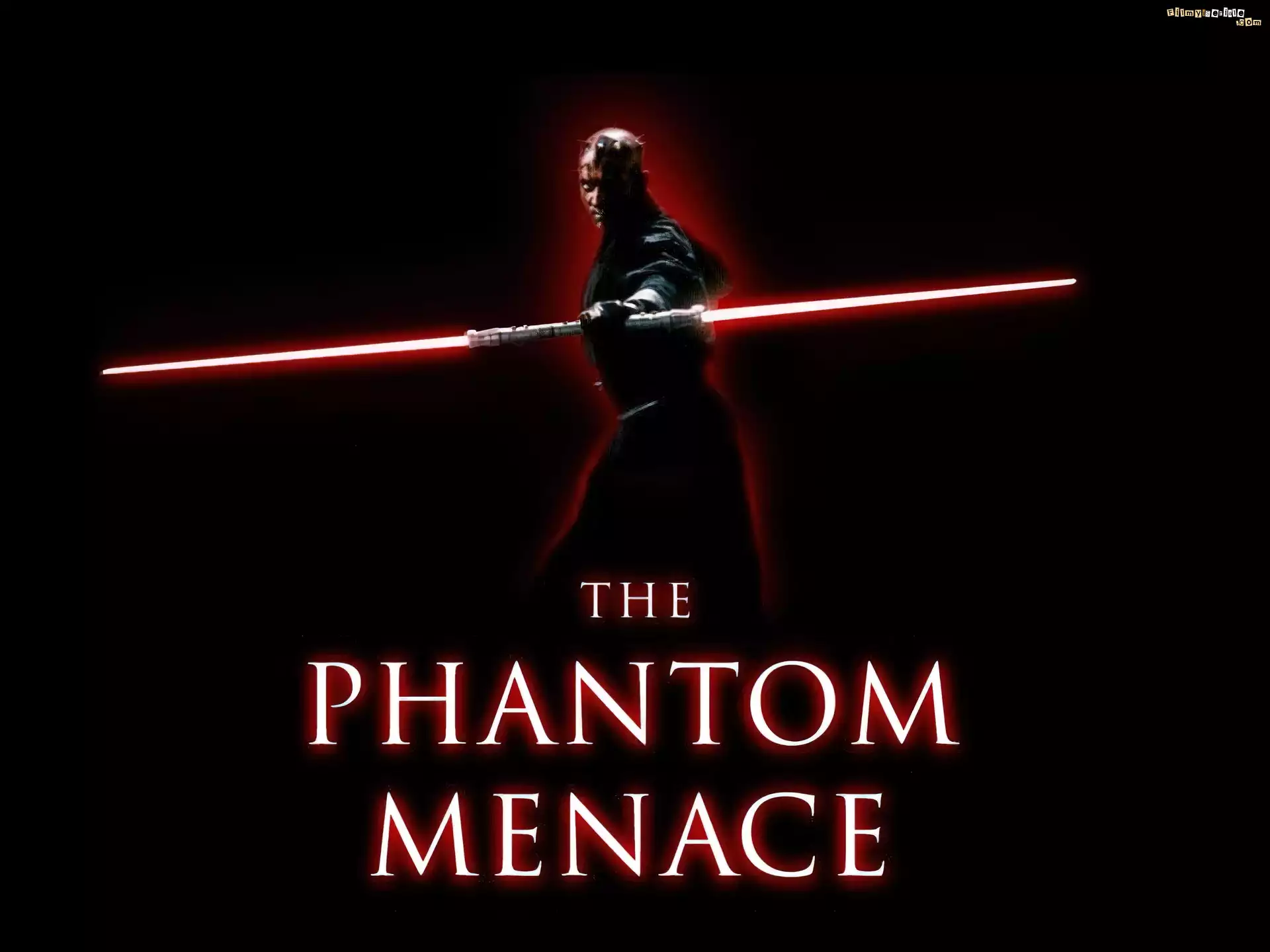 Star Wars, ciemno, napis, postać, laser