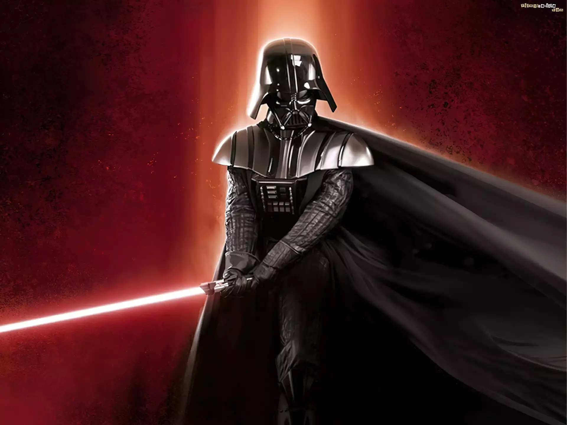 Star Wars, czarna, postać, peleryna