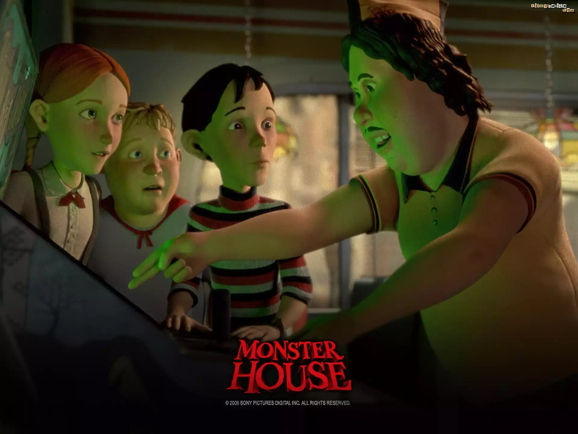 Straszny dom, Monster house, dzieci, mężczyzna