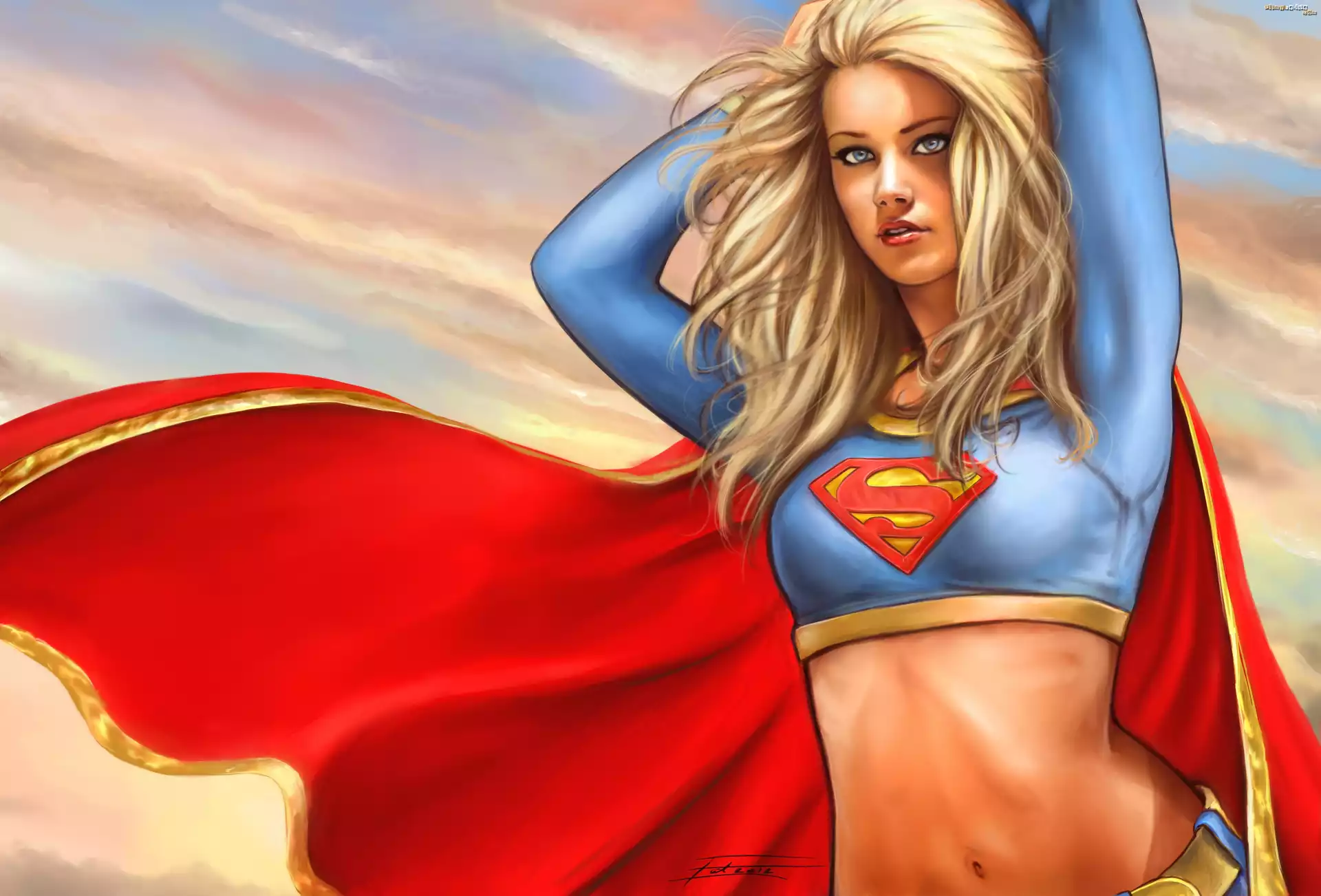 Kobieta, Supermen, Peleryna