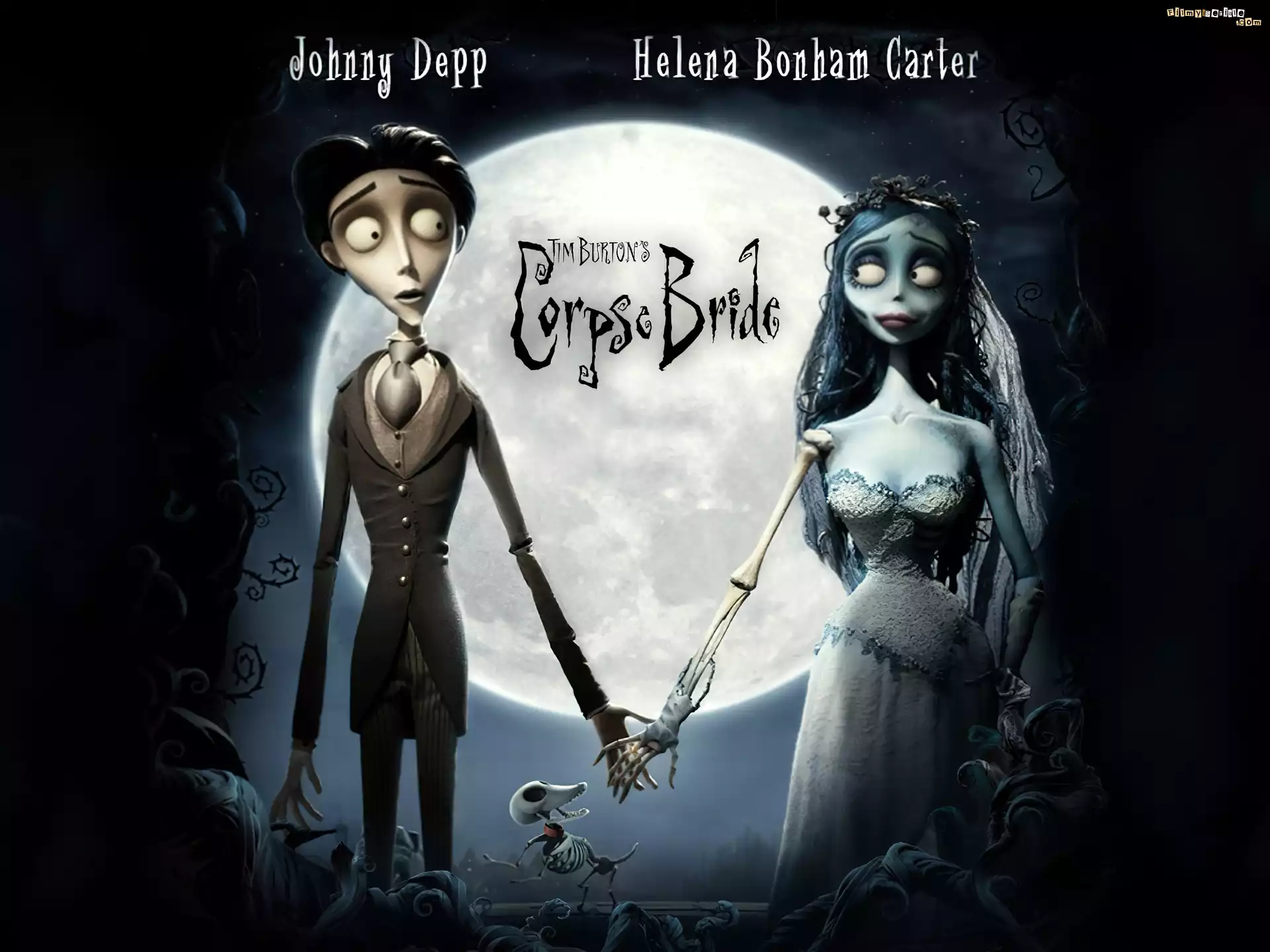 szkielet, księżyc, Nowożeńcy, Gnijąca panna młoda, Corpse Bride