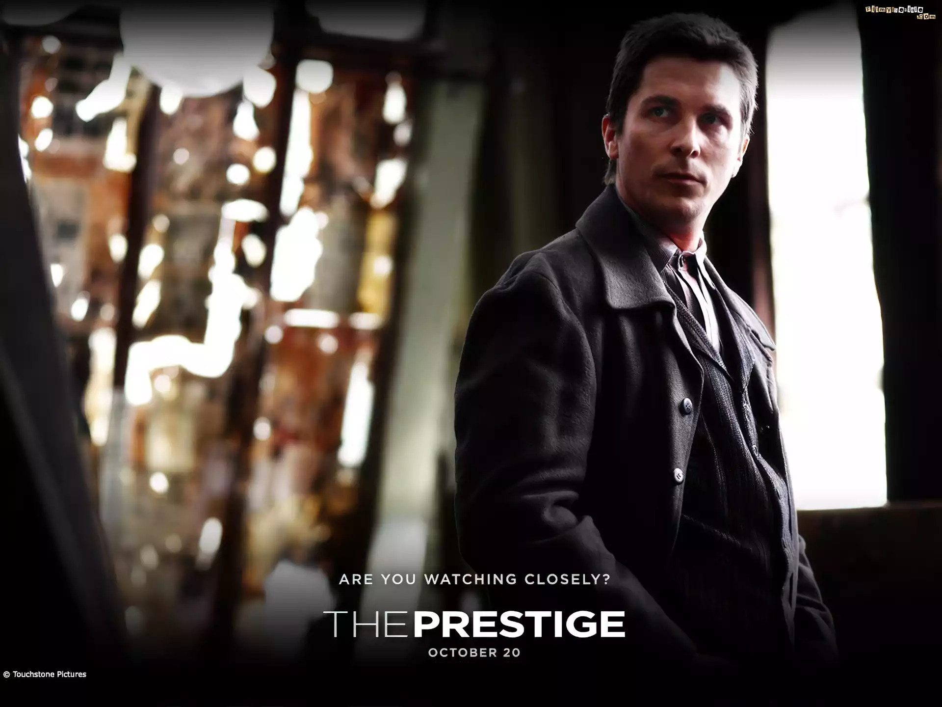 The Prestige, Christian Bale, aktor, płaszcz