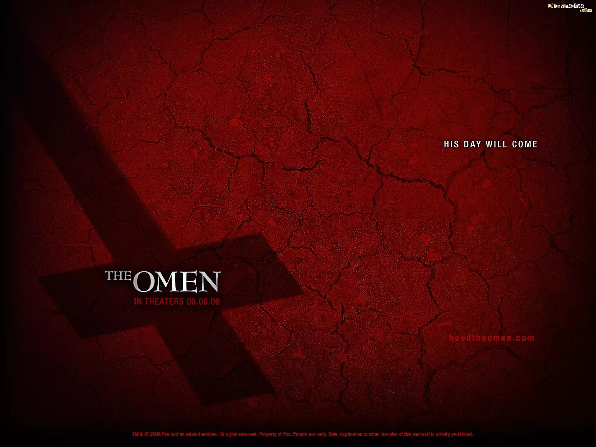 The Omen, krzyż, cień, ziemia