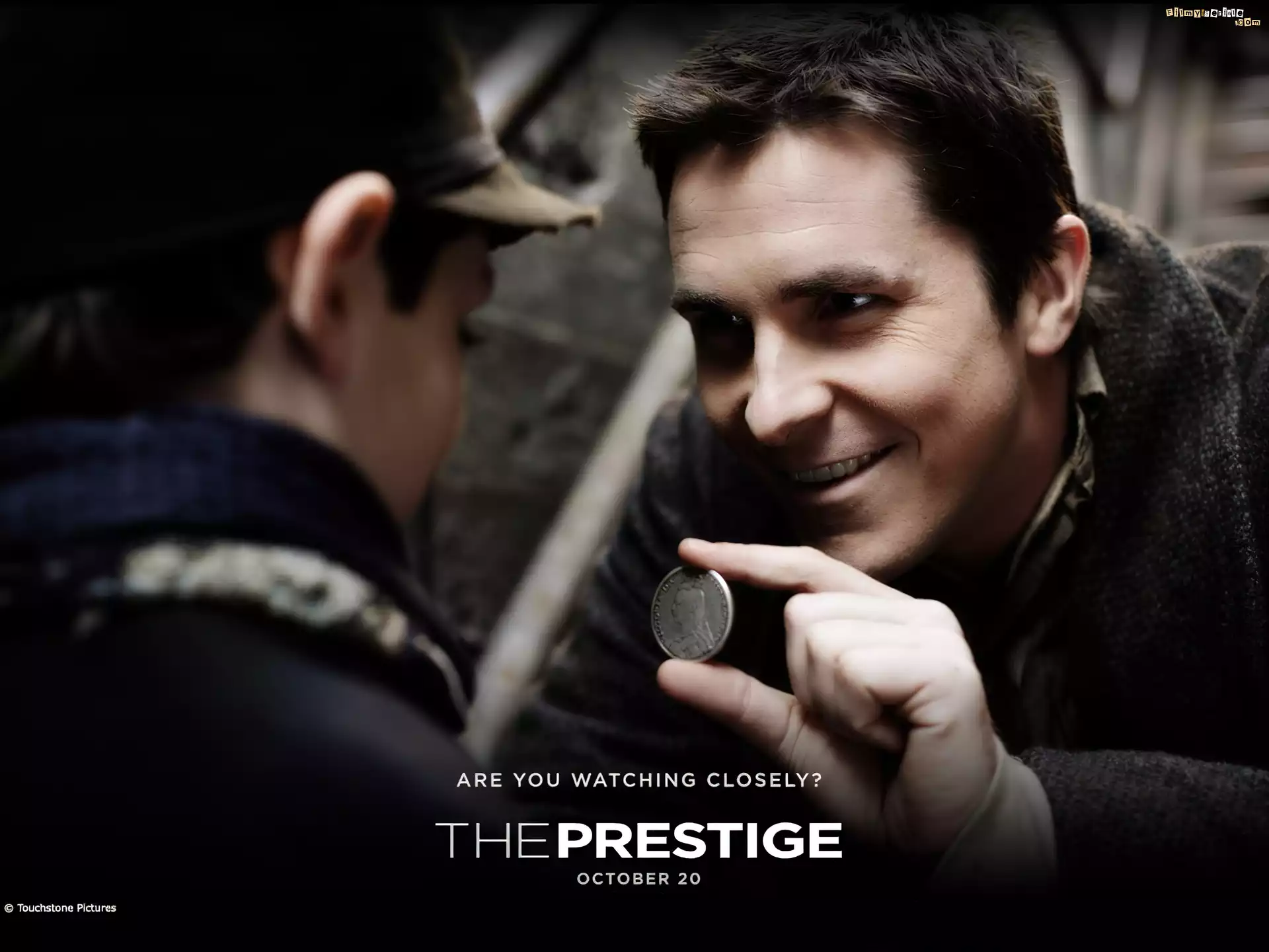 The Prestige, Christian Bale, moneta, chłopiec