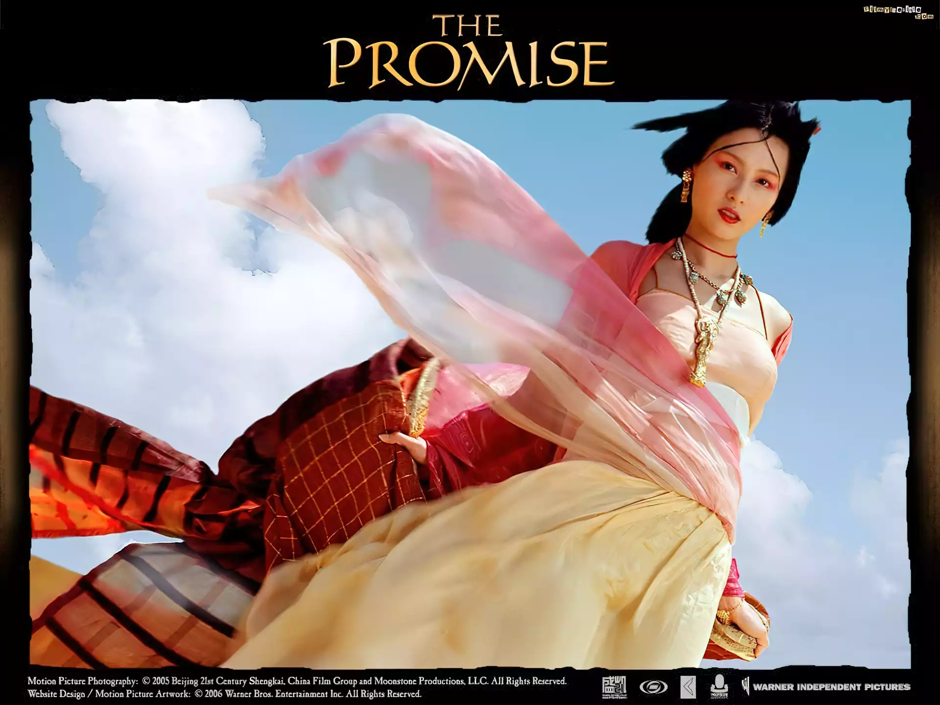 The Promise, Azjatka, suknia, niebo, makijaż