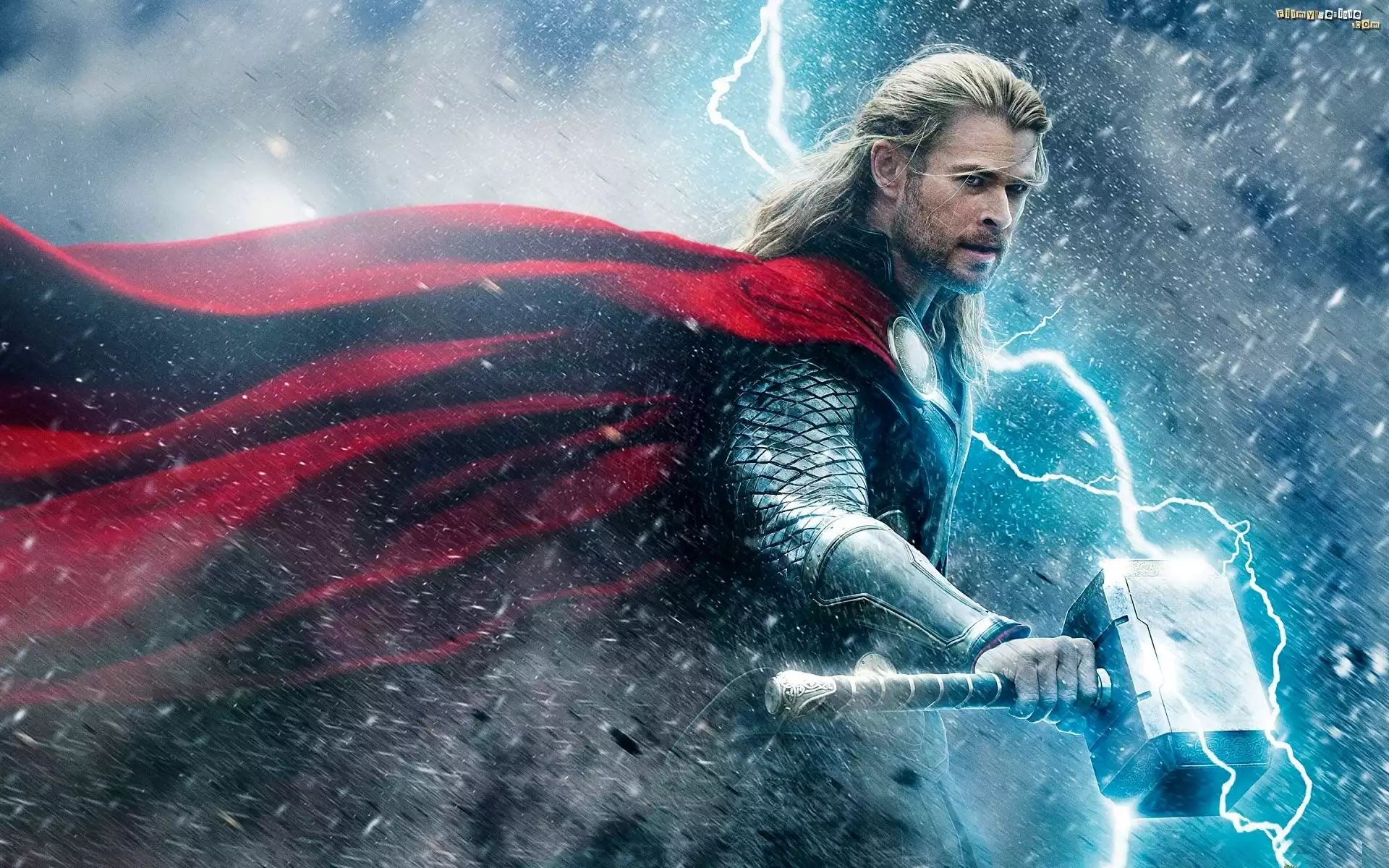 Thor, Mroczny Åšwiat, Chris Hemsworth, Piorun