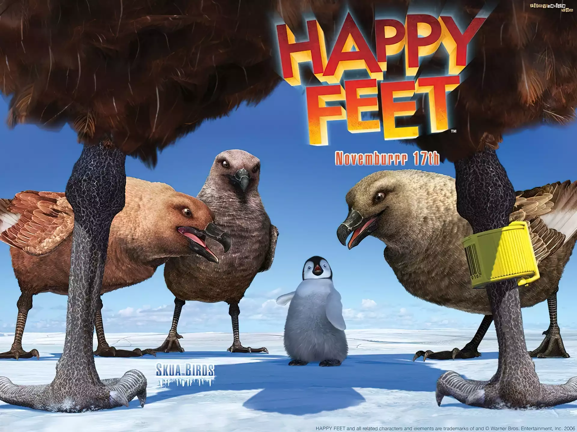 Tupot małych stóp, Happy Feet, ptaki, pingwin